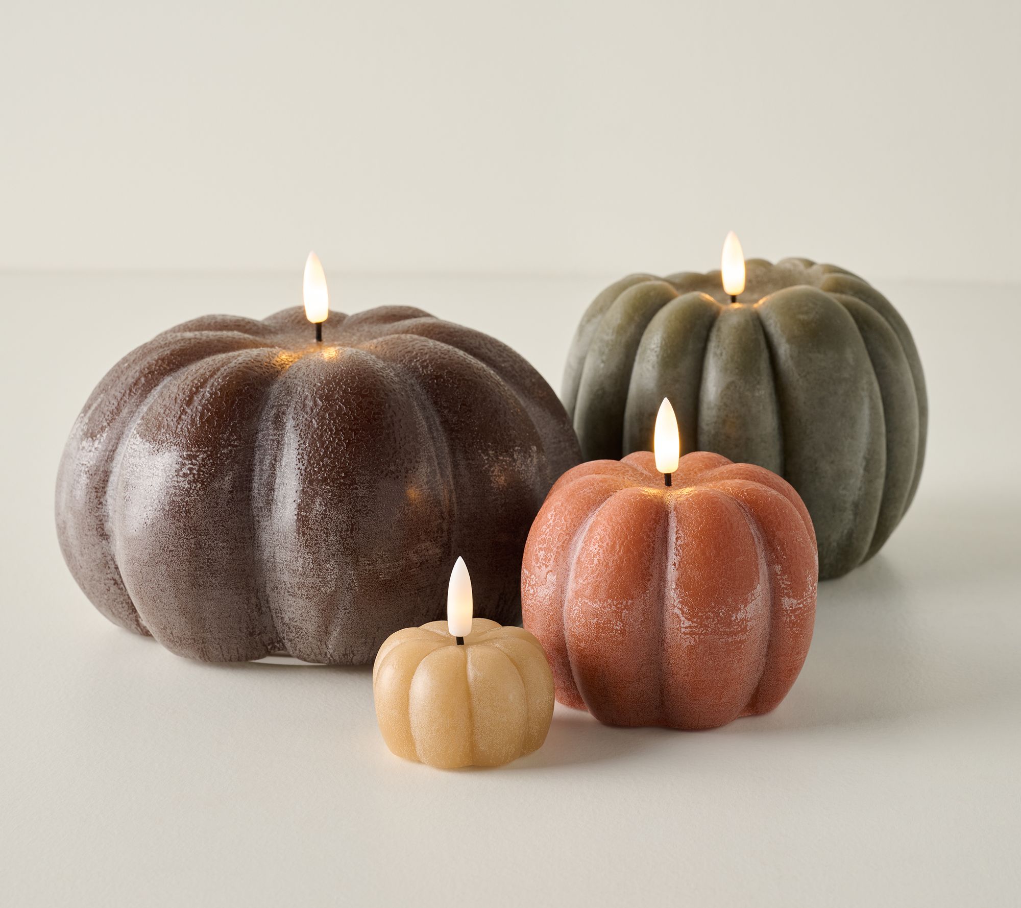 "As Is" Home Reflections Set of 4 Flameless Pumpkin Candles