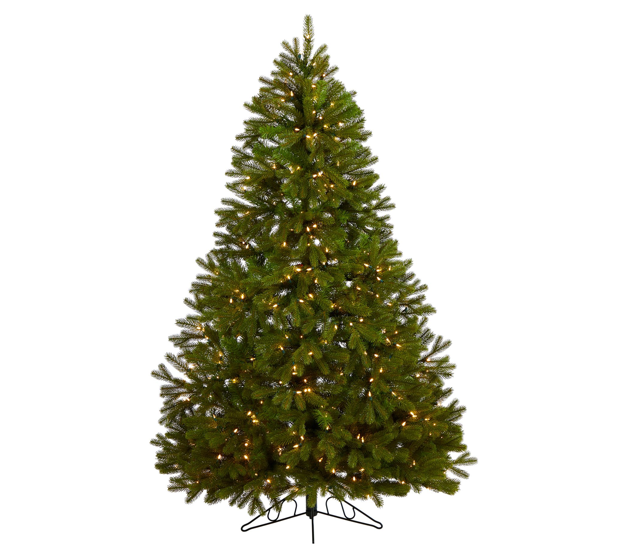 Nearly Natural 6' Flat Back Tree w/350 Warm White LED