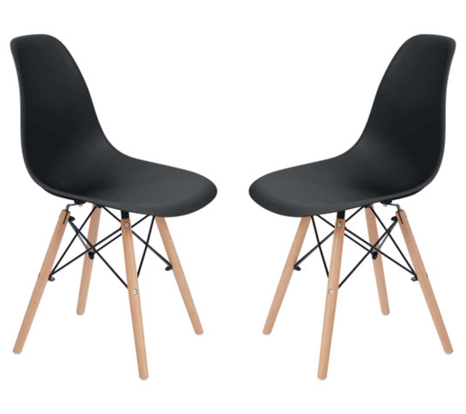 Teamson Home Allan Plastic Side Dining Chair Seof 2