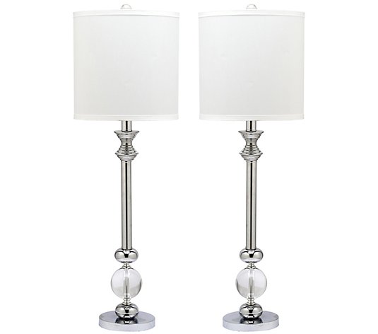 blødende Enumerate Ti Safavieh Set of 2 Erica Crystal Candlestick Lamps - QVC.com