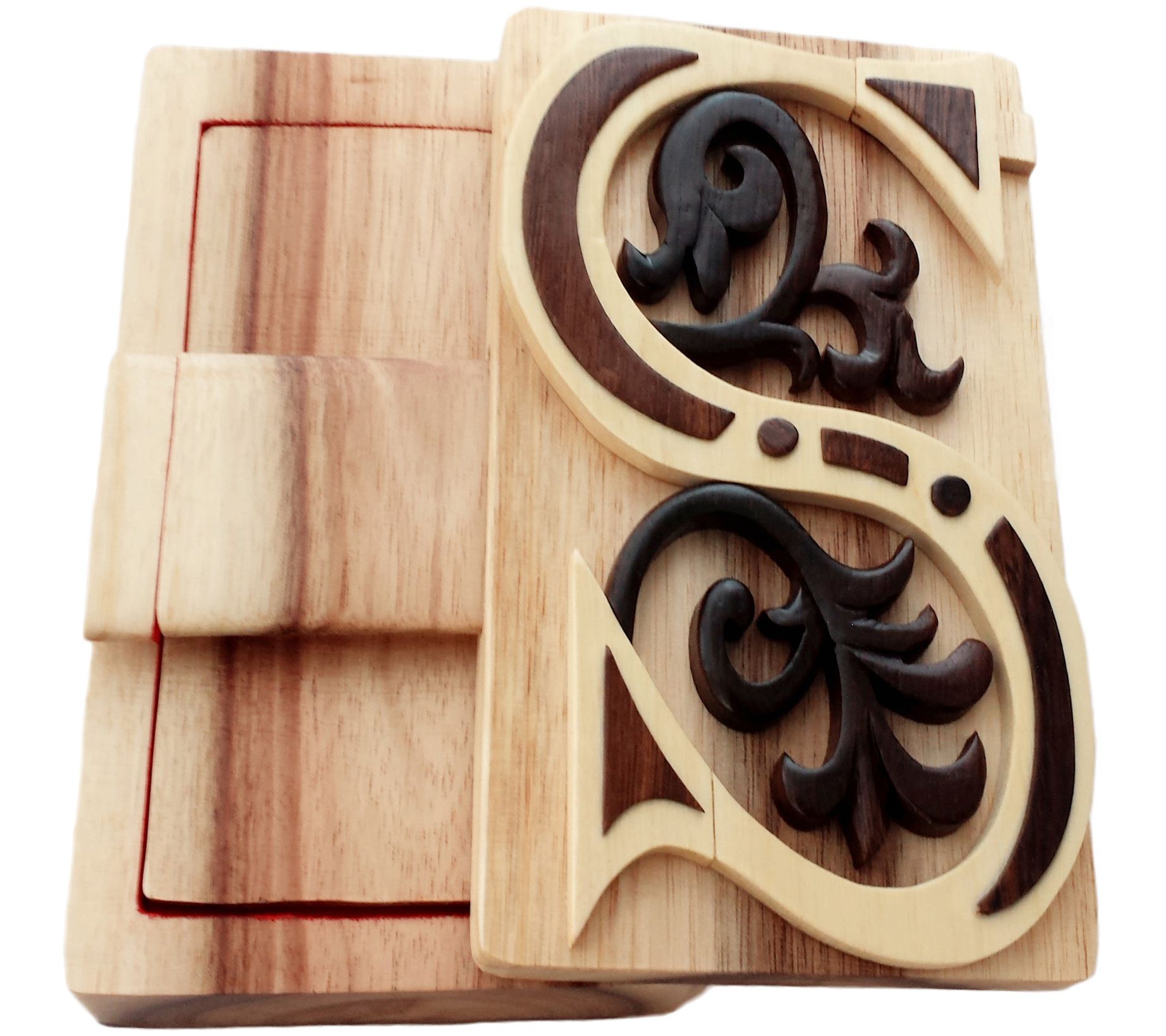 Carver Dan's Initial S Puzzle Box with Magnet Closures - QVC.com