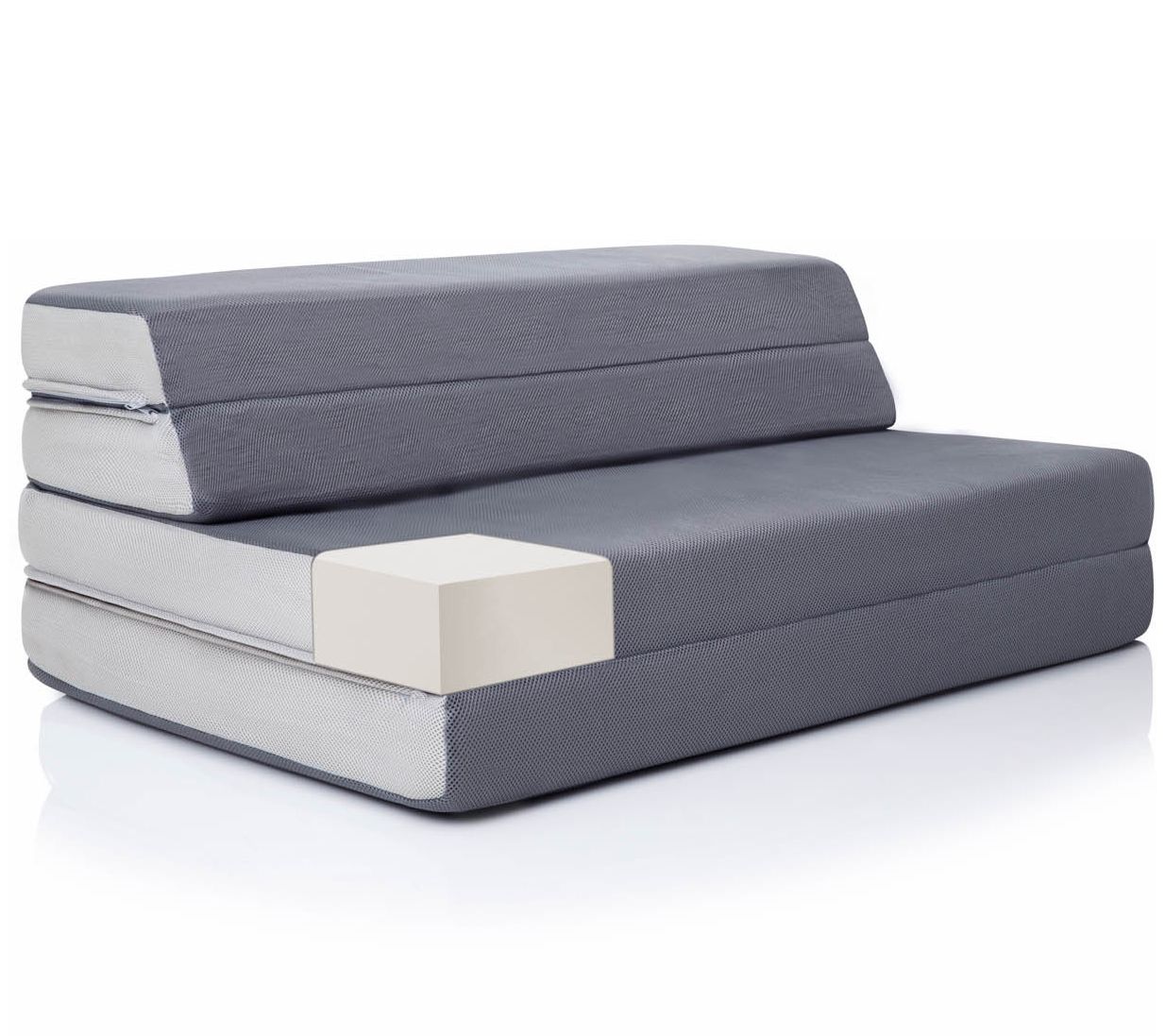 LUCID Comfort Collection 4" Folding Mattress Sofa, Full