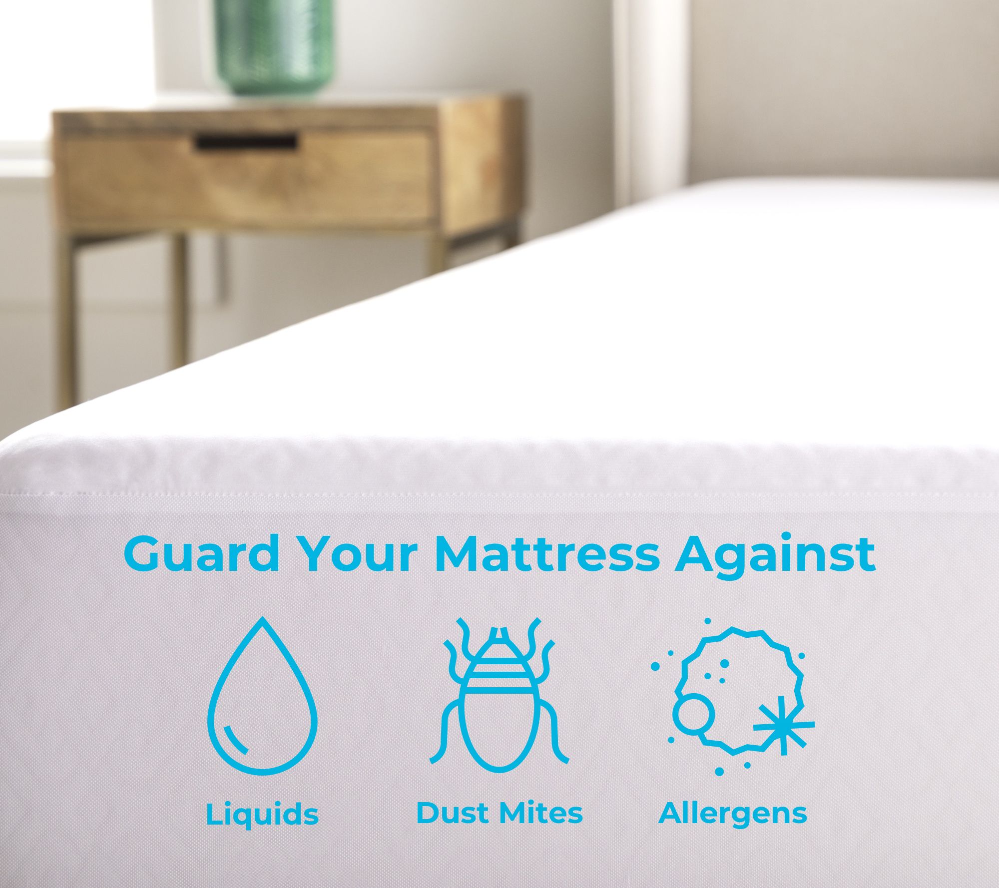 Linenspa Essentials Smooth Mattress Protectors,Cal King