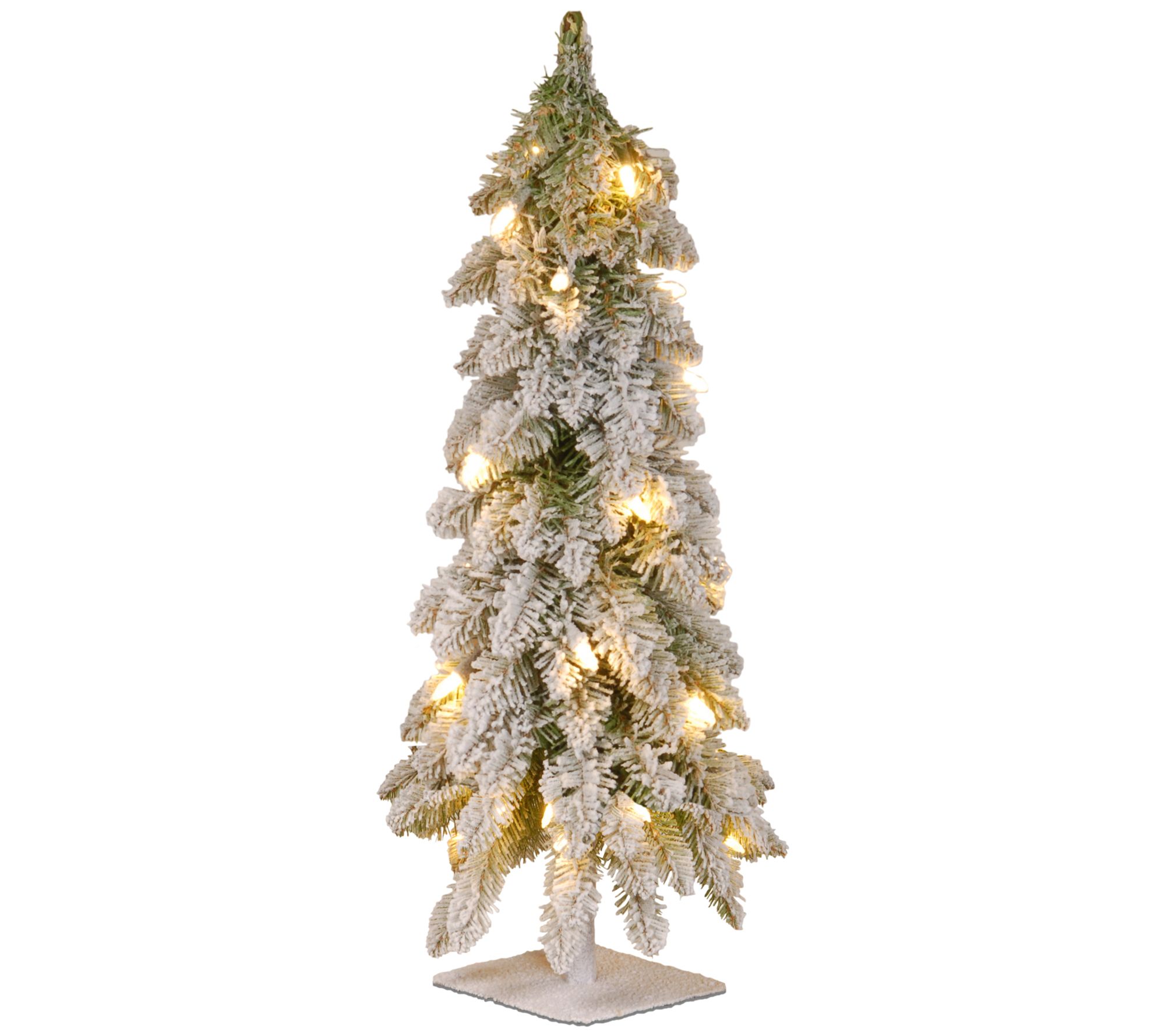 National Tree Co. White Iridescent 4 Foot Pre-Lit Christmas Tree