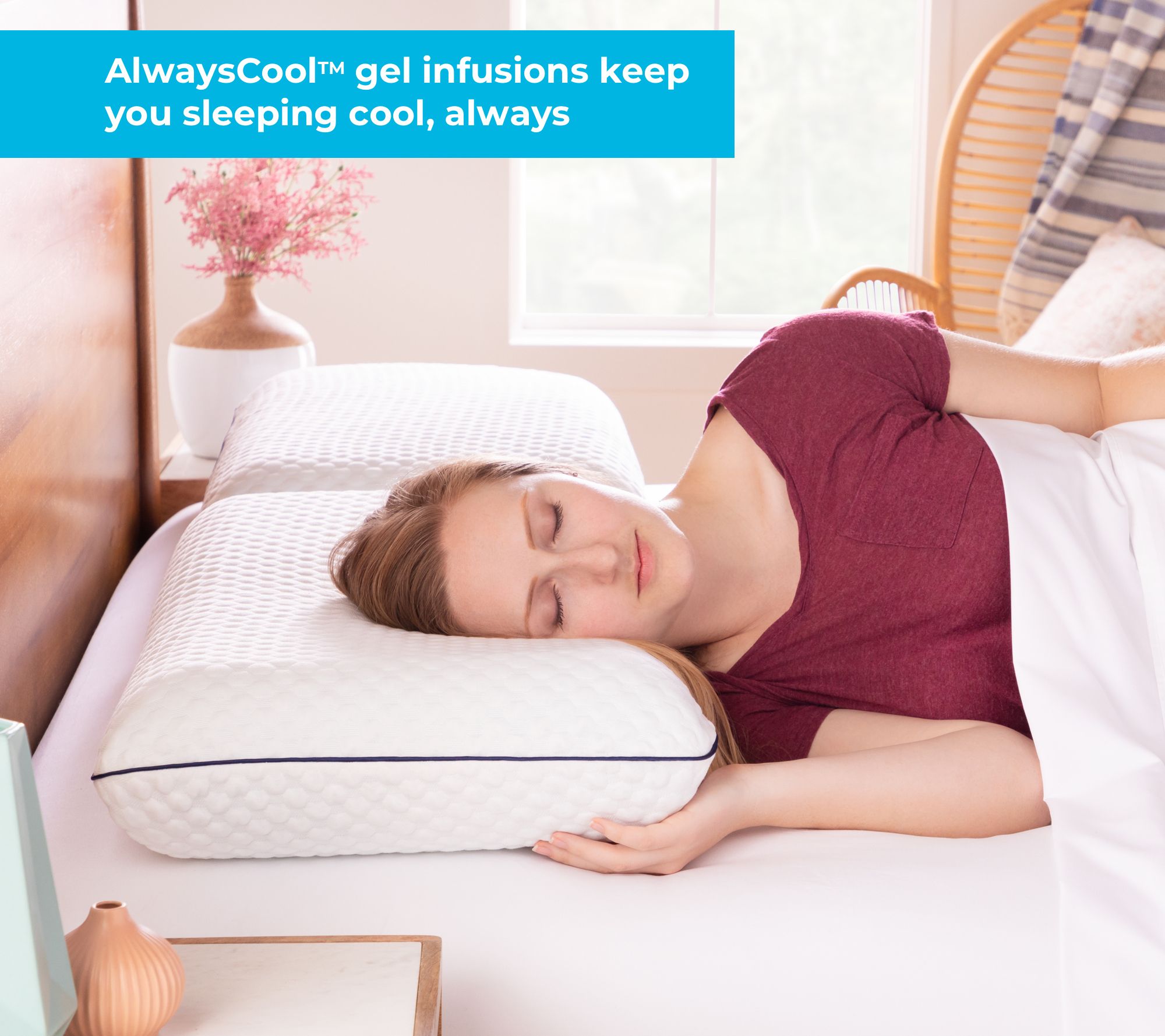 Cooling Gel Bed Pillows for Queen Size - Set of 2 - France