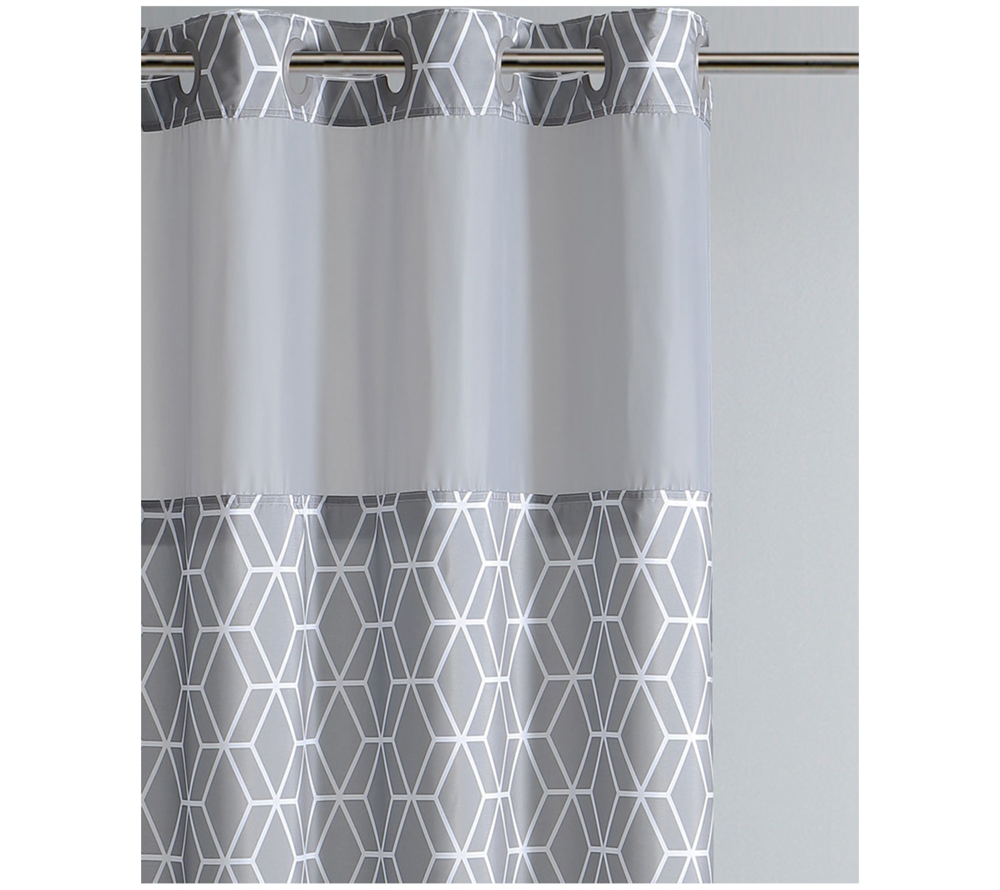 Hookless Shower Curtain PEVA Liner With Snaps 70 W x 54 H New