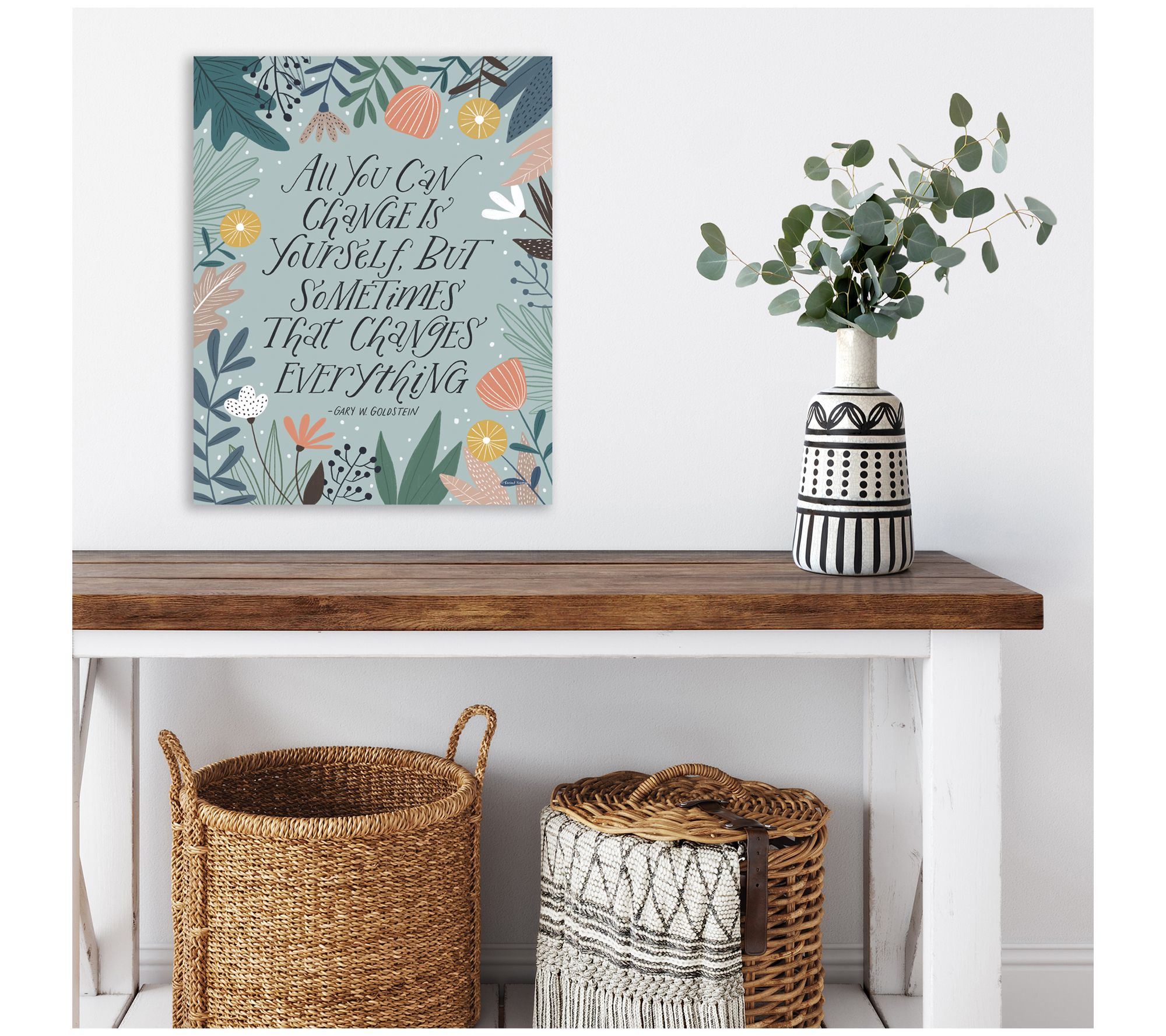 Courtside Market Change 16x20 Canvas Wall Art