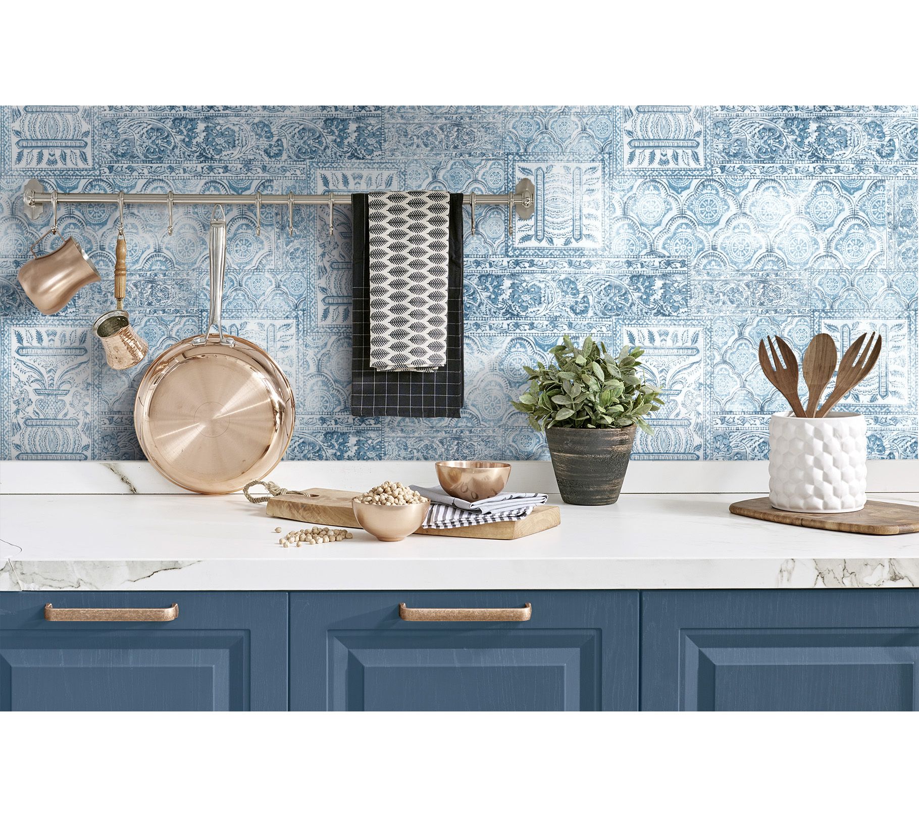 NextWall Patchwork Peel and Stick Wallpaper Roll - QVC.com