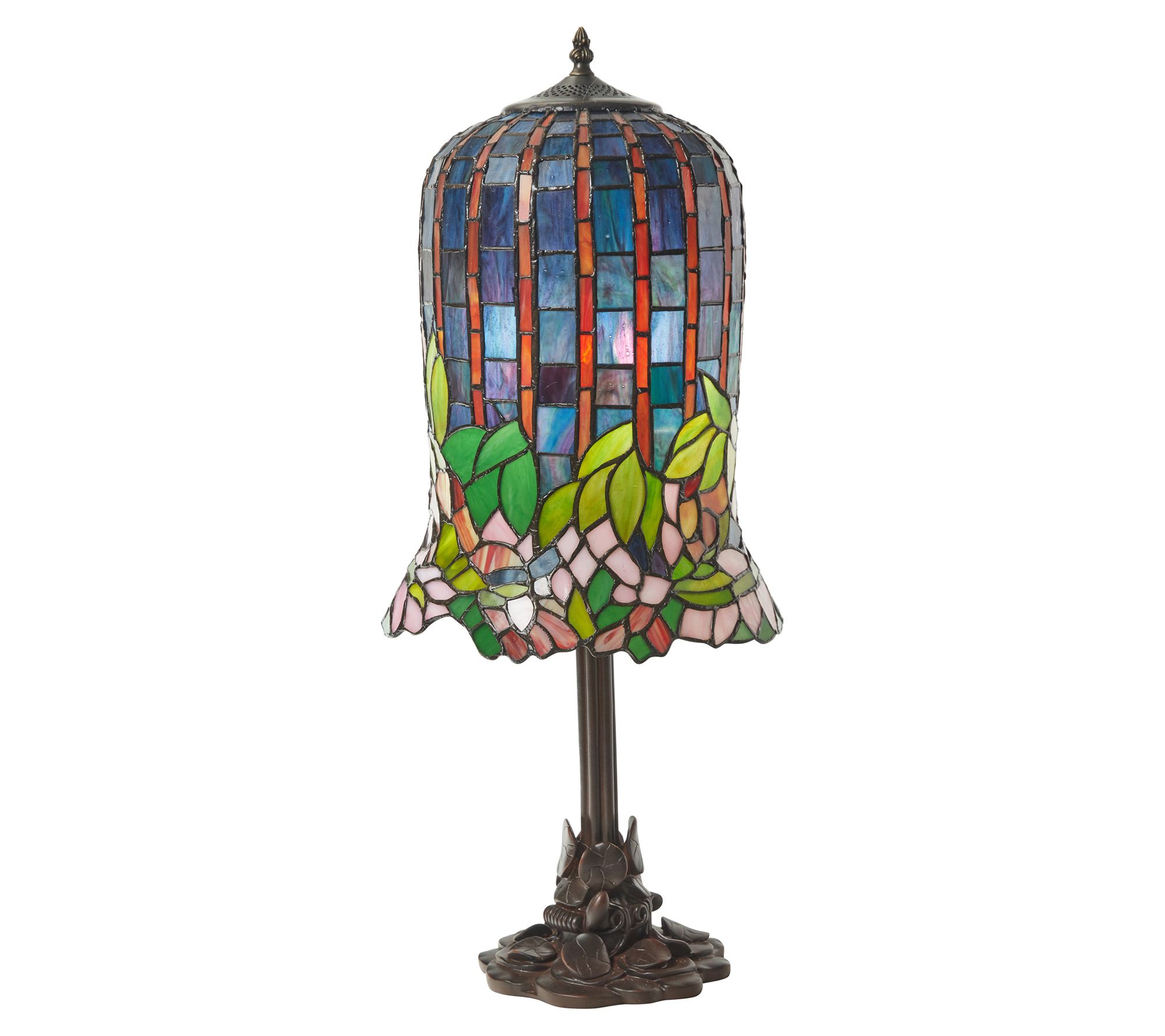 River of Goods 26"H Lily Tiffany-Style Stained Glass Lamp