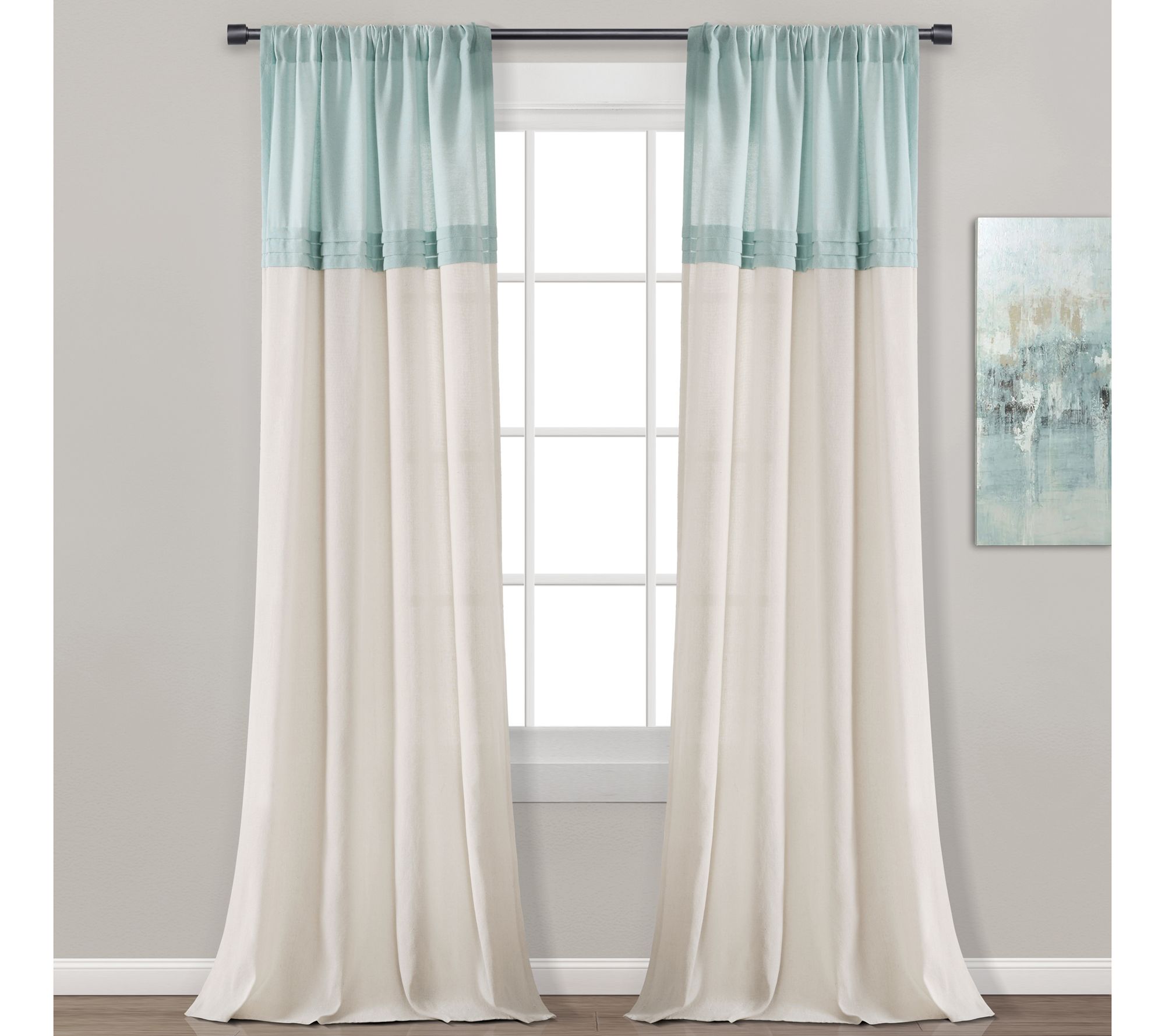 Farmhouse Faux Colorblock 40X84 by Lush Decor