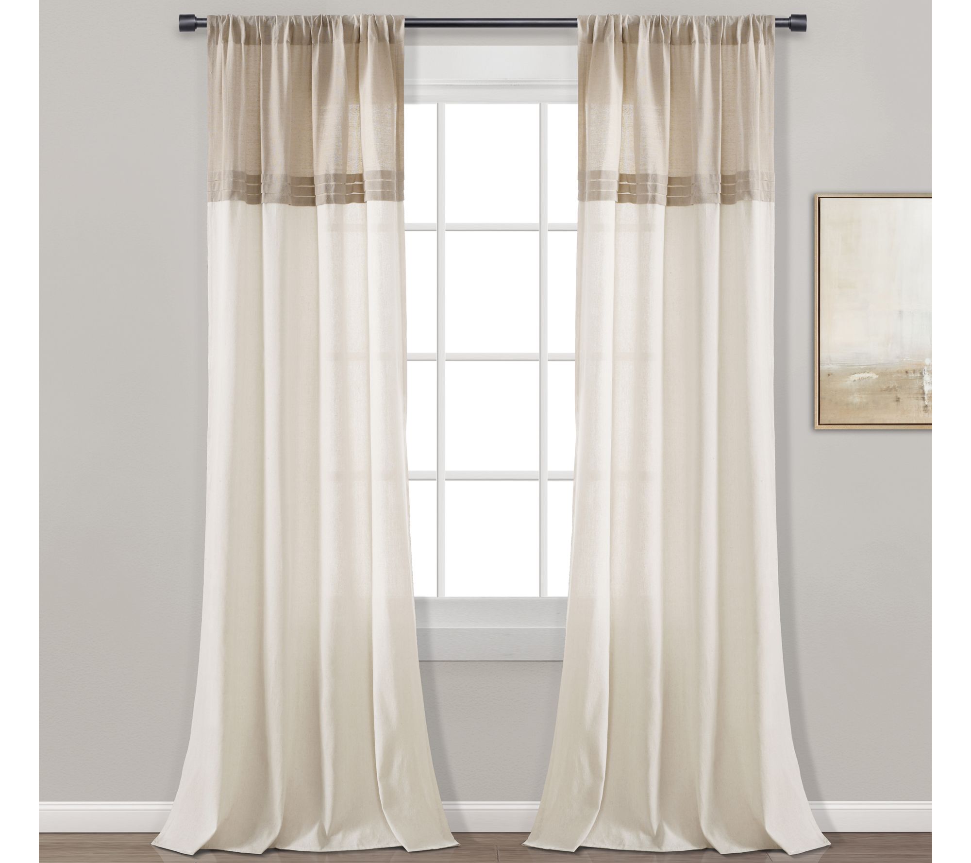 Farmhouse Faux Colorblock 40X84 by Lush Decor