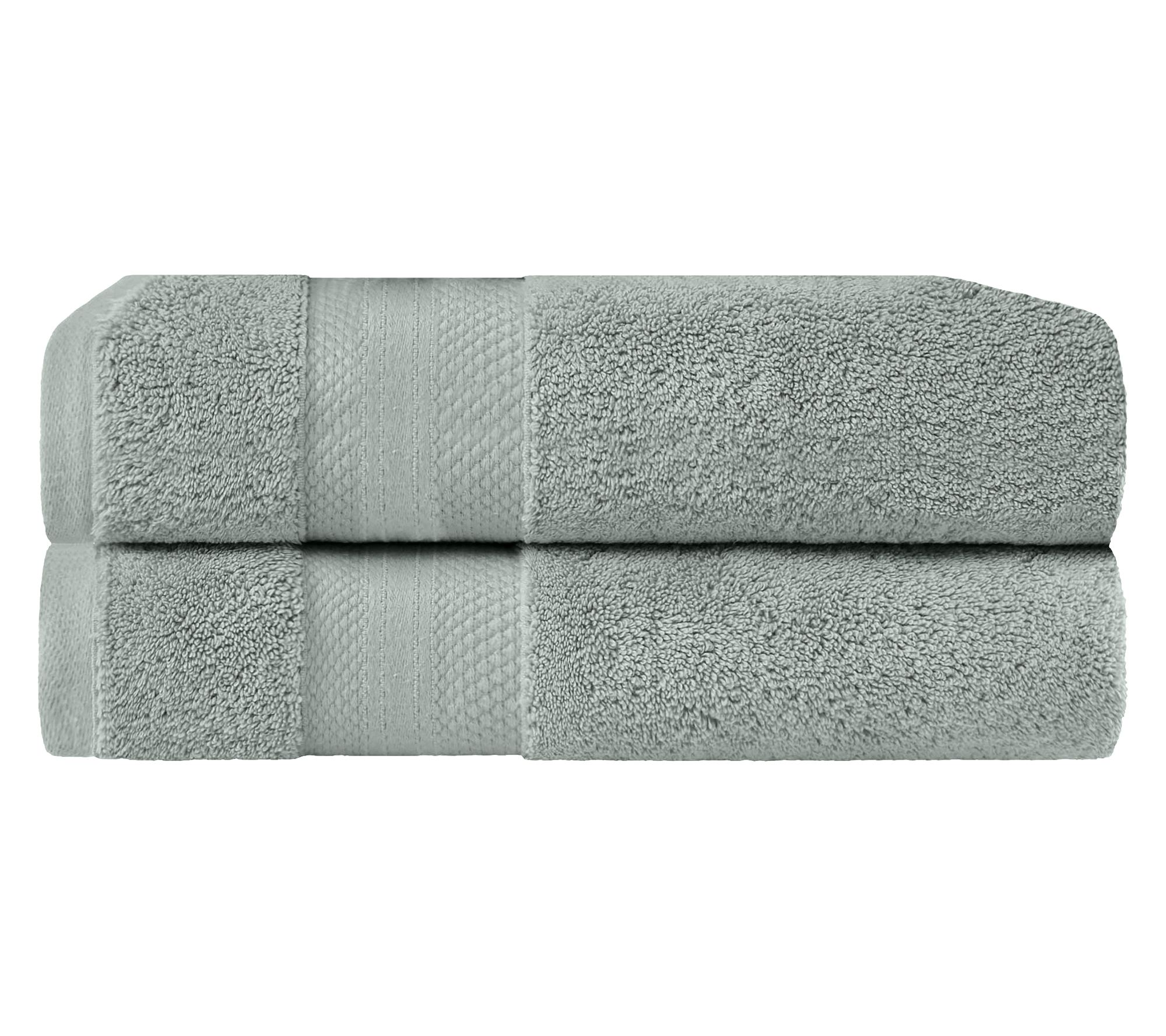 Superior Turkish Cotton Solid 2-PC Ultra-Plush Bath Towel Set