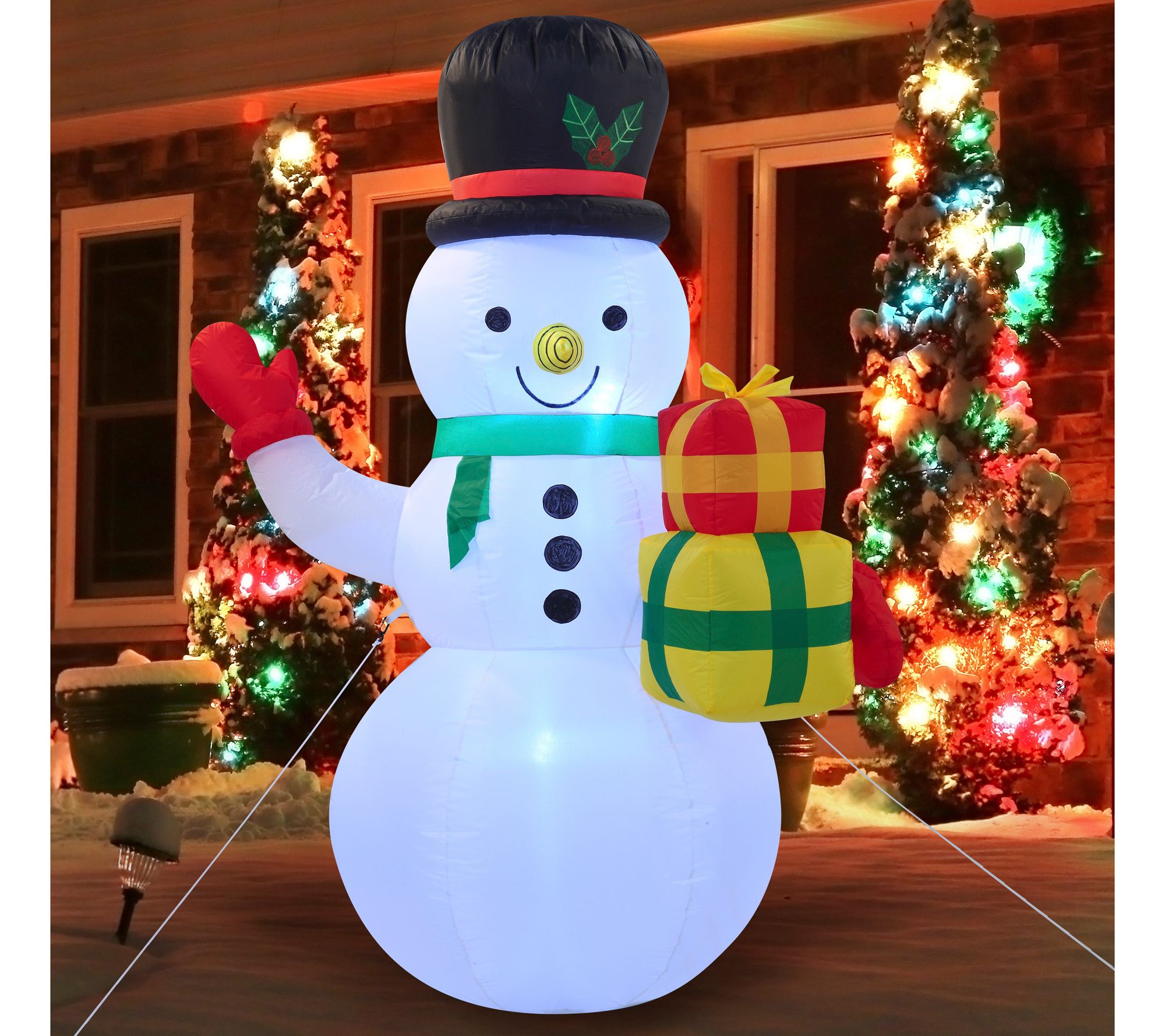 Festive Decoration Wishing Ball Ring Remote Control Snowman