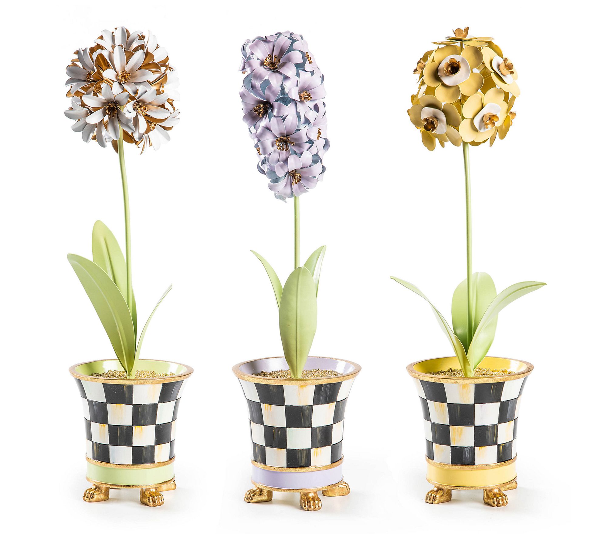 MacKenzieChilds Botany Potted Primrose Flower