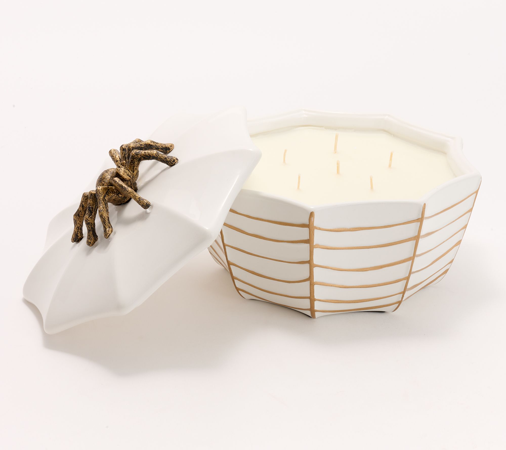 HomeWorx by Slatkin + Co. 50oz Spiderweb Coffee Table Filled Candle