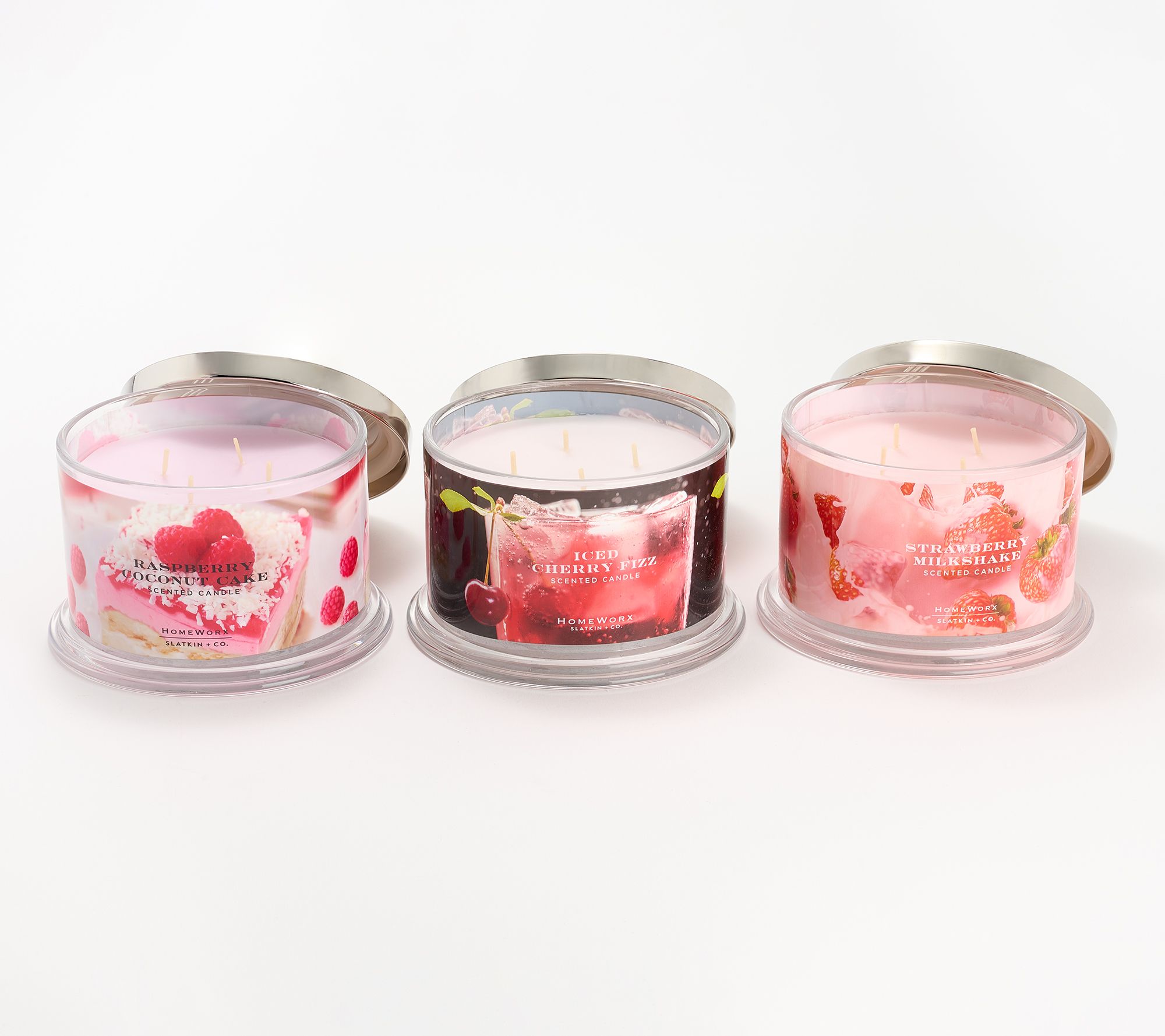 HomeWorx by Slatkin & Co. S/3 18oz Spring Variety Candles