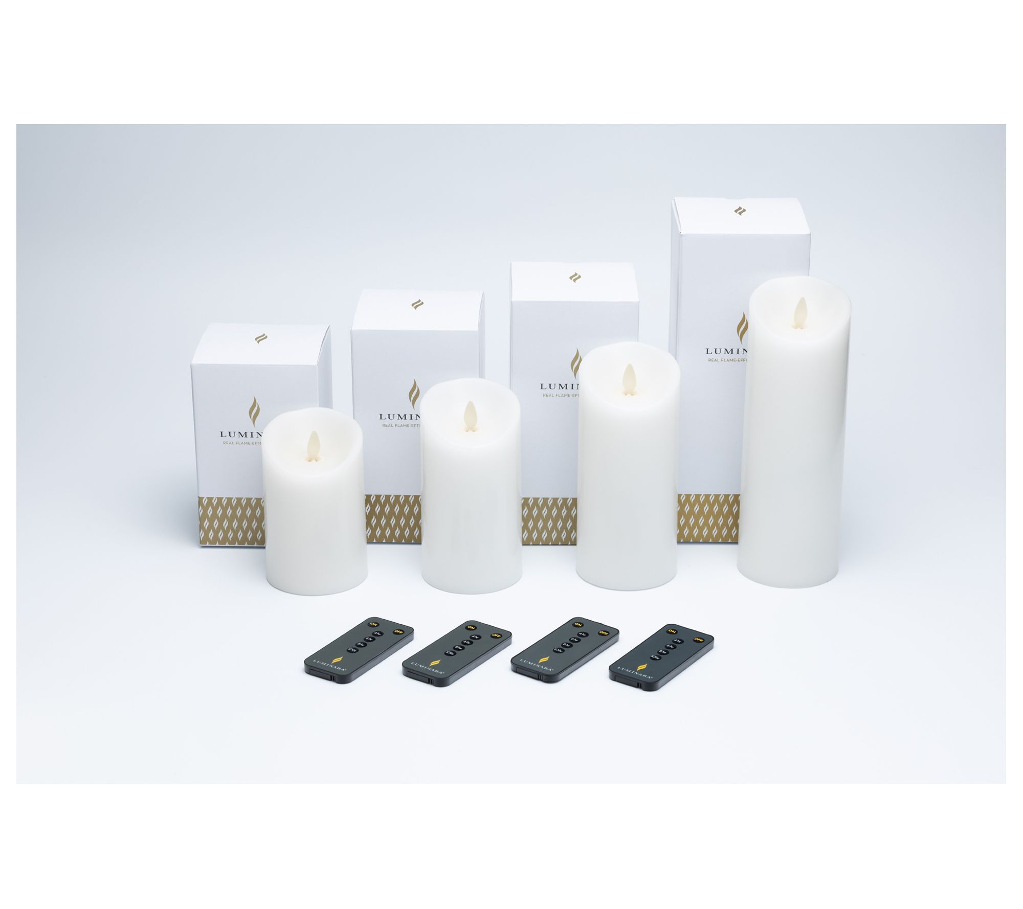 Luminara Set of (4) 3.0" Diameter Flameless Candles