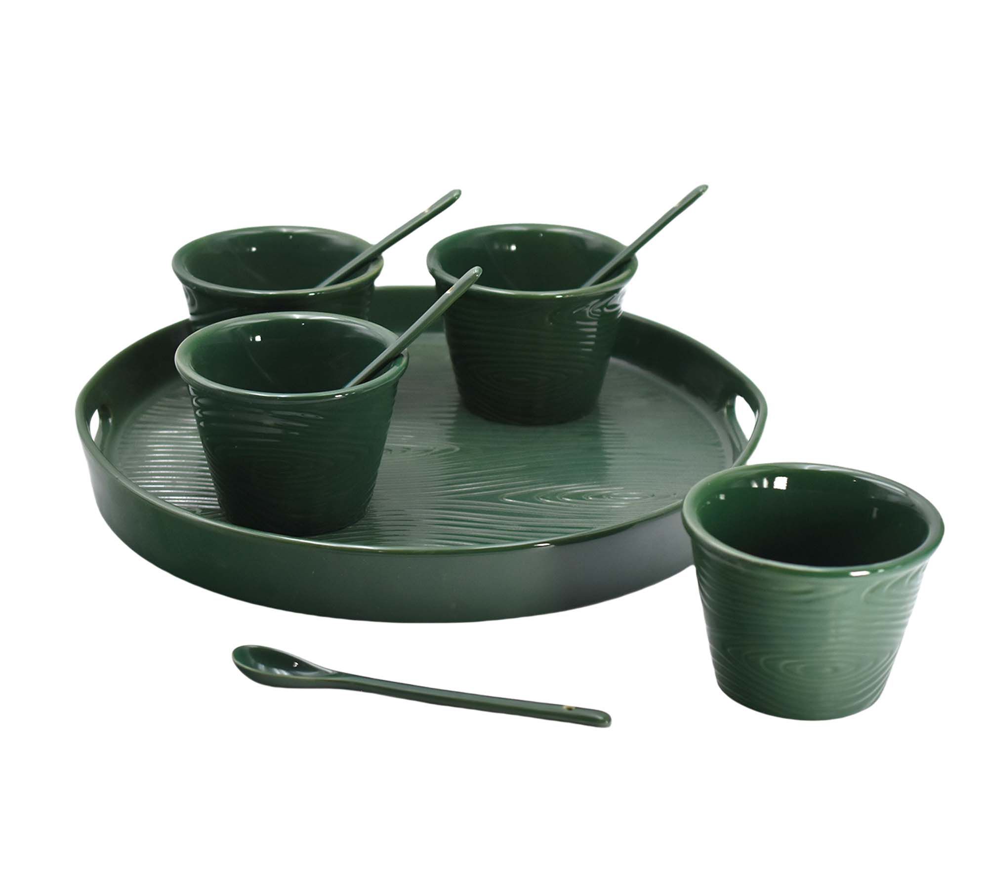 Temp-tations Woodland Round Stoneware Serving Set
