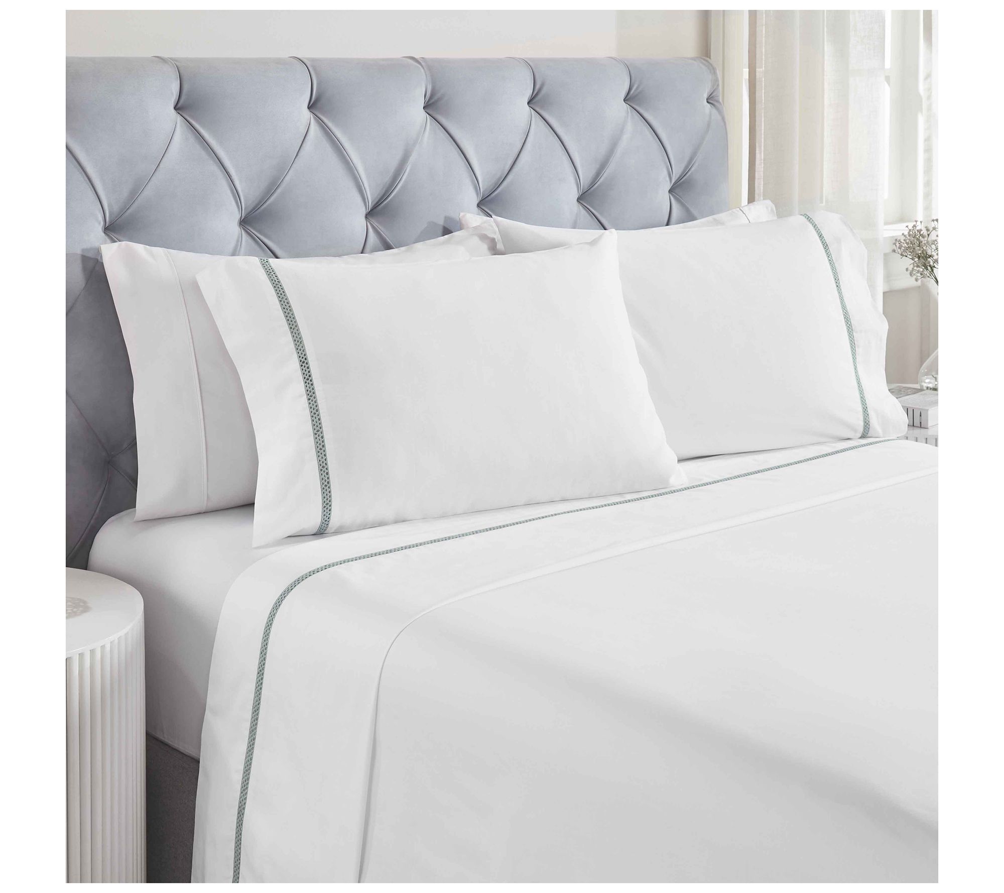 Superior Riverton Cotton Embroidered Sheet Set, King