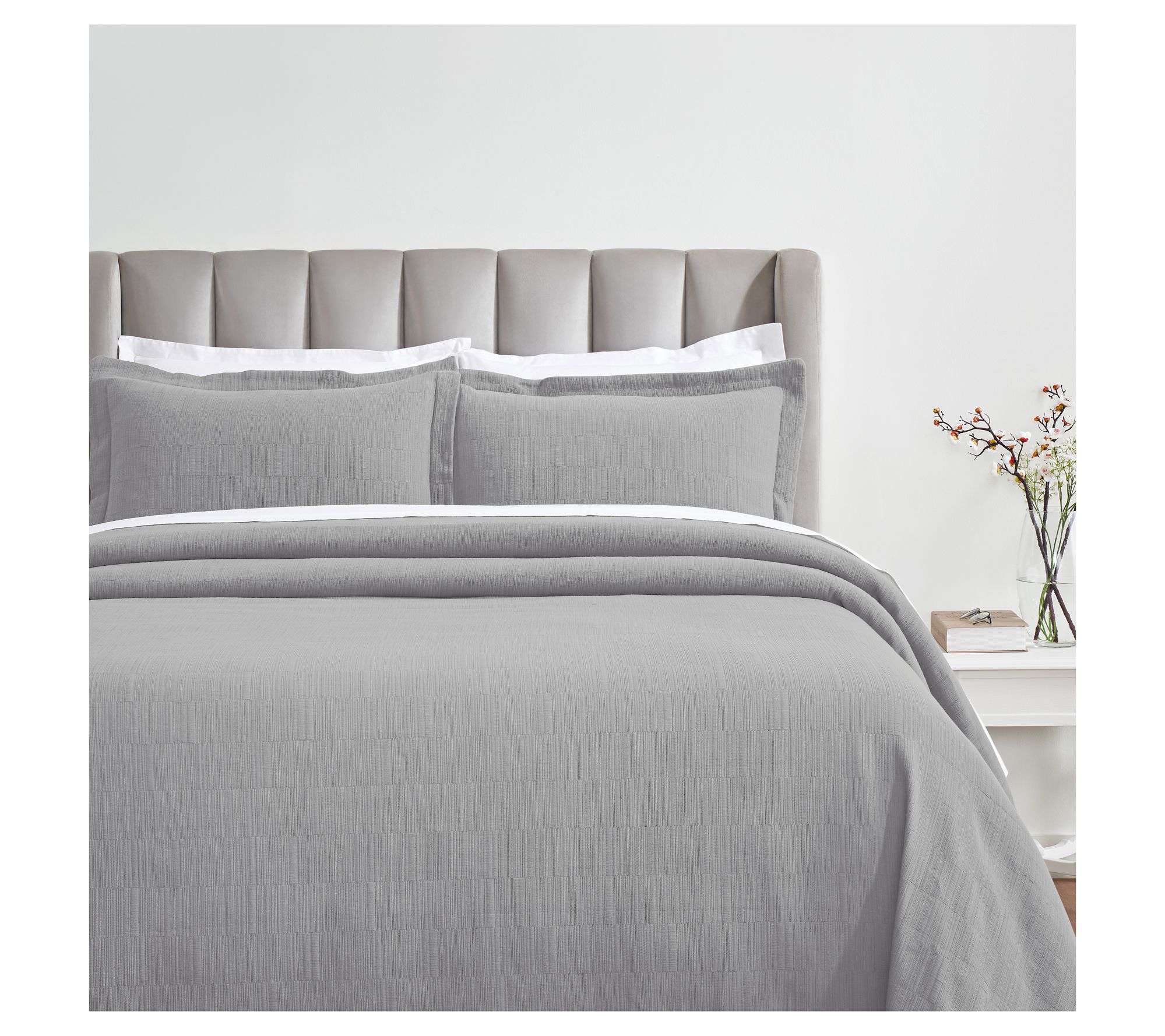 Superior Zenith Cotton Bedspread and Sham Set,Queen