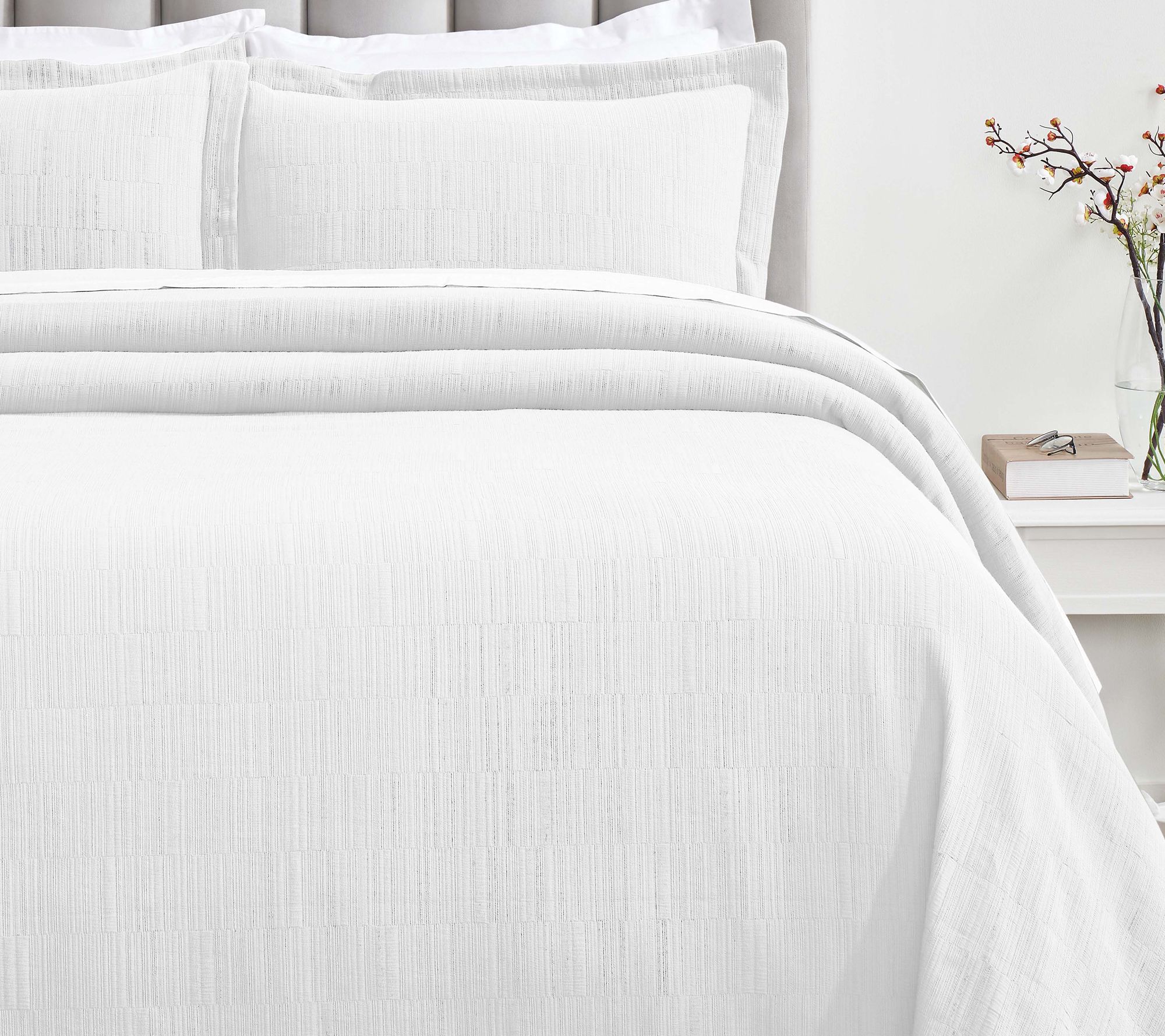 Superior Zenith Cotton Bedspread and Sham Set,Queen