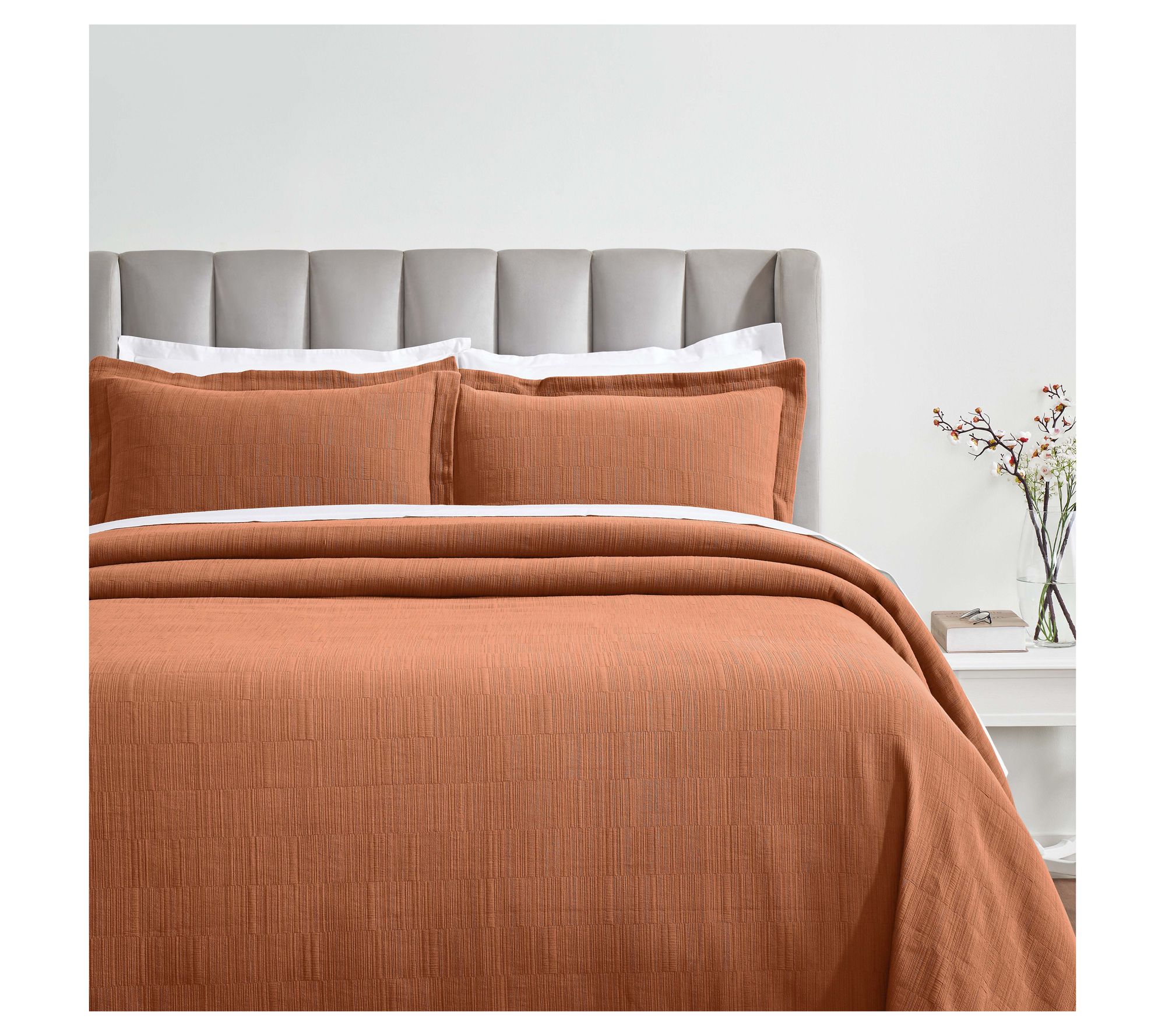 Superior Zenith Cotton Bedspread and Sham Set,Queen