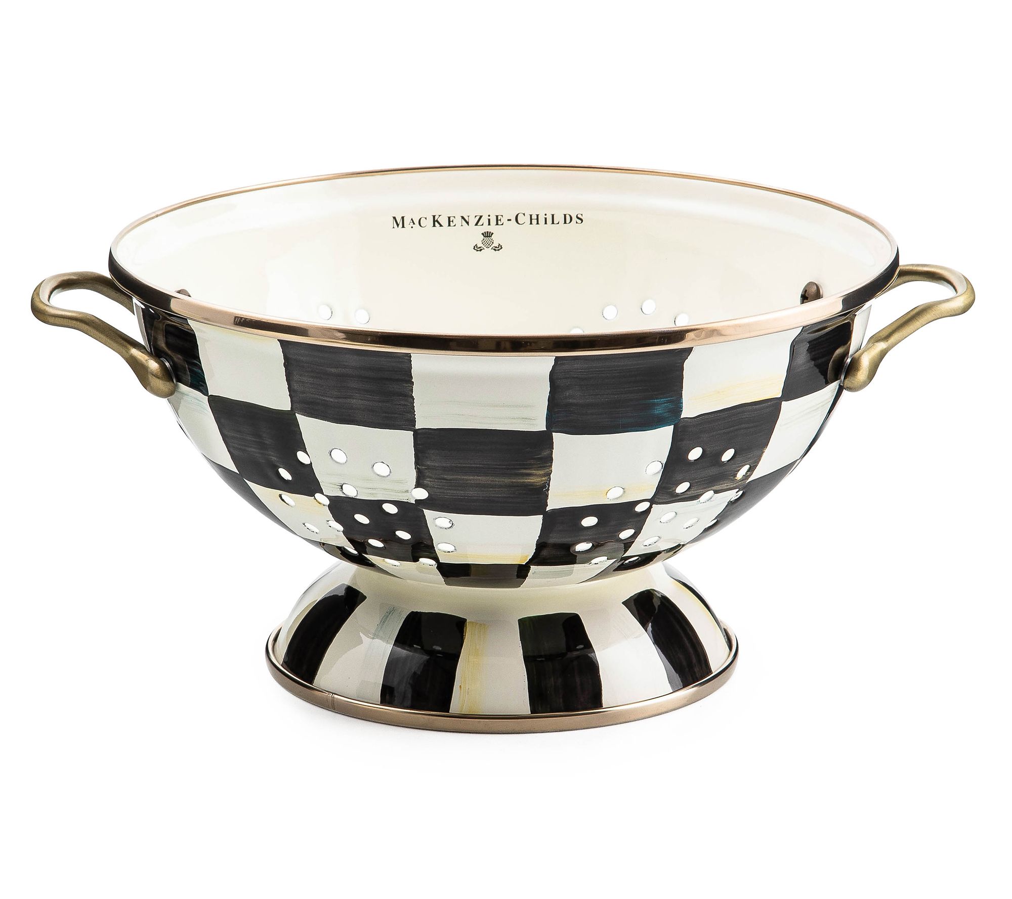 MacKenzie-Childs Courtly Check Large Colander