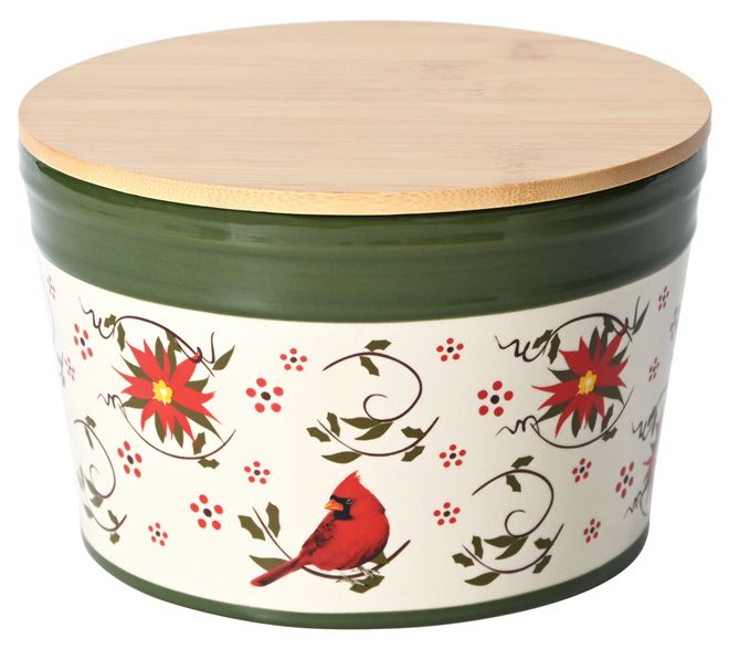"As Is" Temp-tations Seasonal 2-qt Cookie Container w/Lid