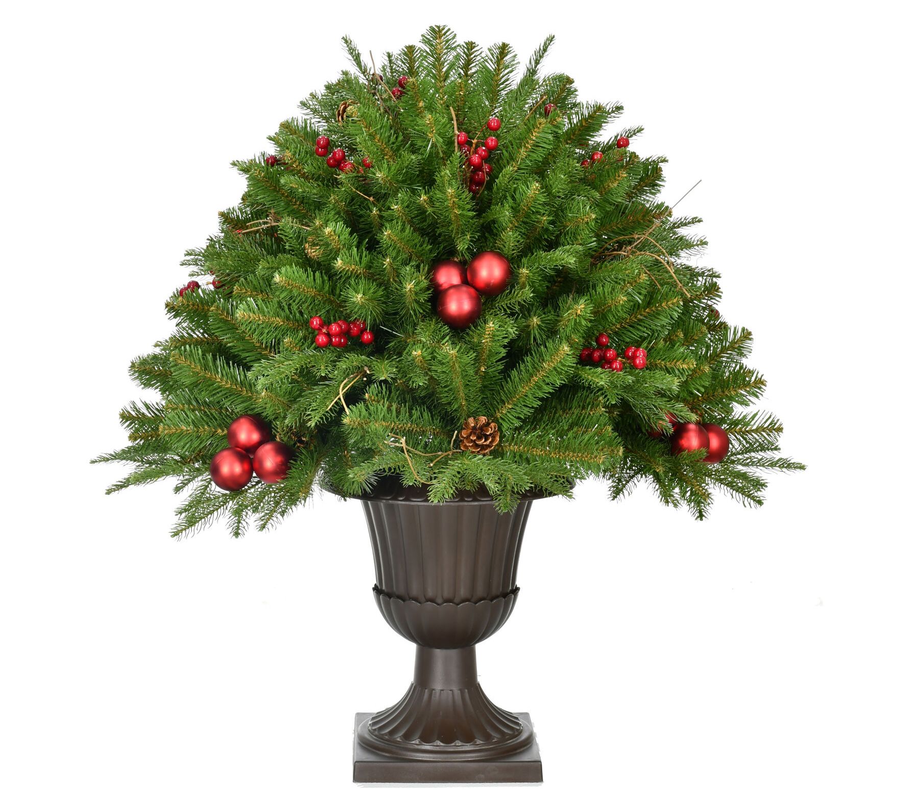 Fraser Hill Farm 2.5-Ft. Joyful Porch Tree in Pedestal Urn