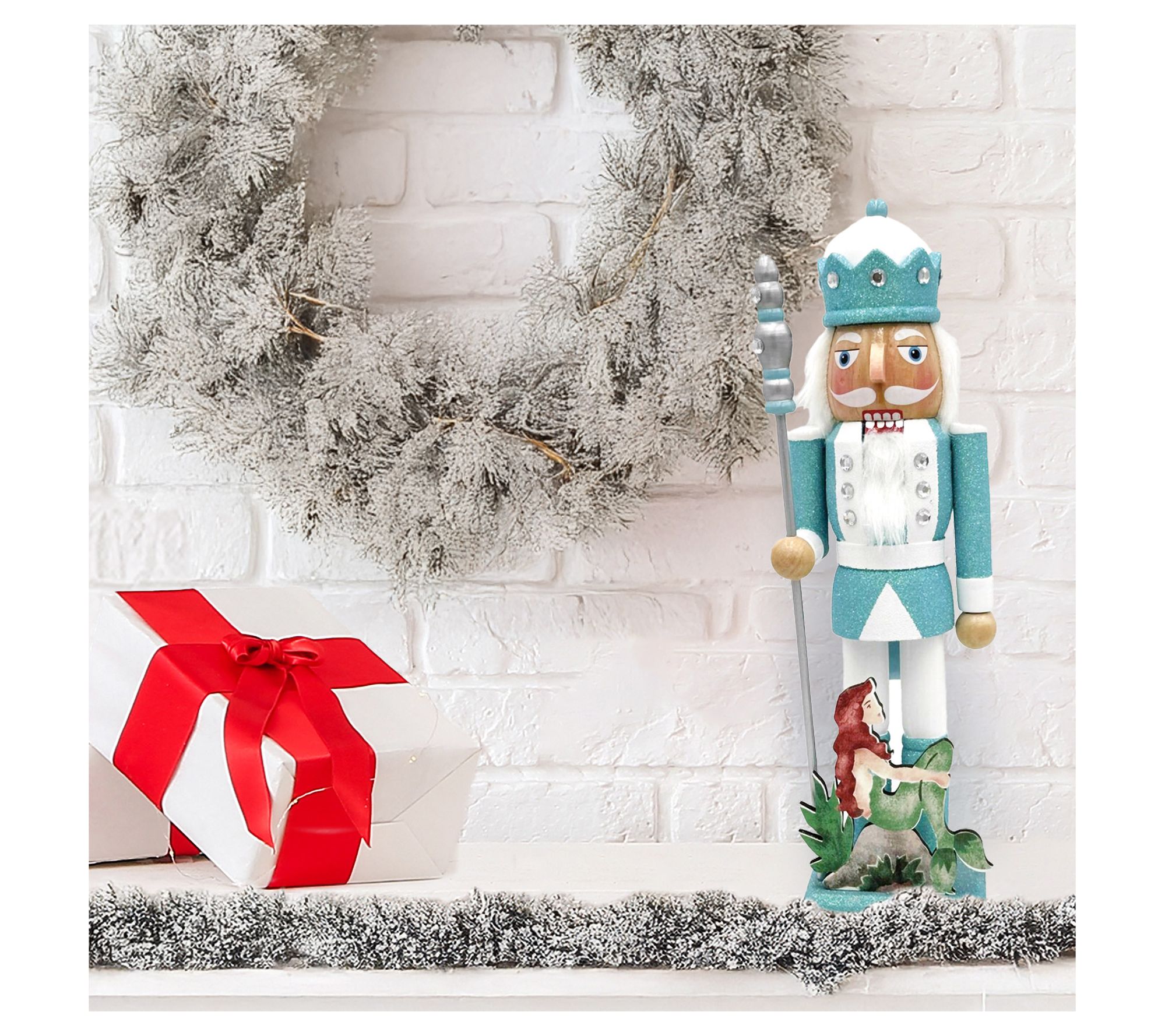 Santa's Workshop 14" Mermaid King Nutcracker