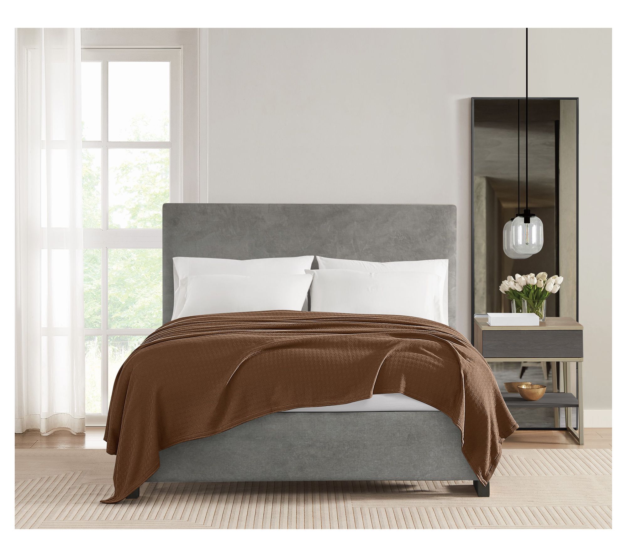 Vince Camuto Classic Cotton King Blanket