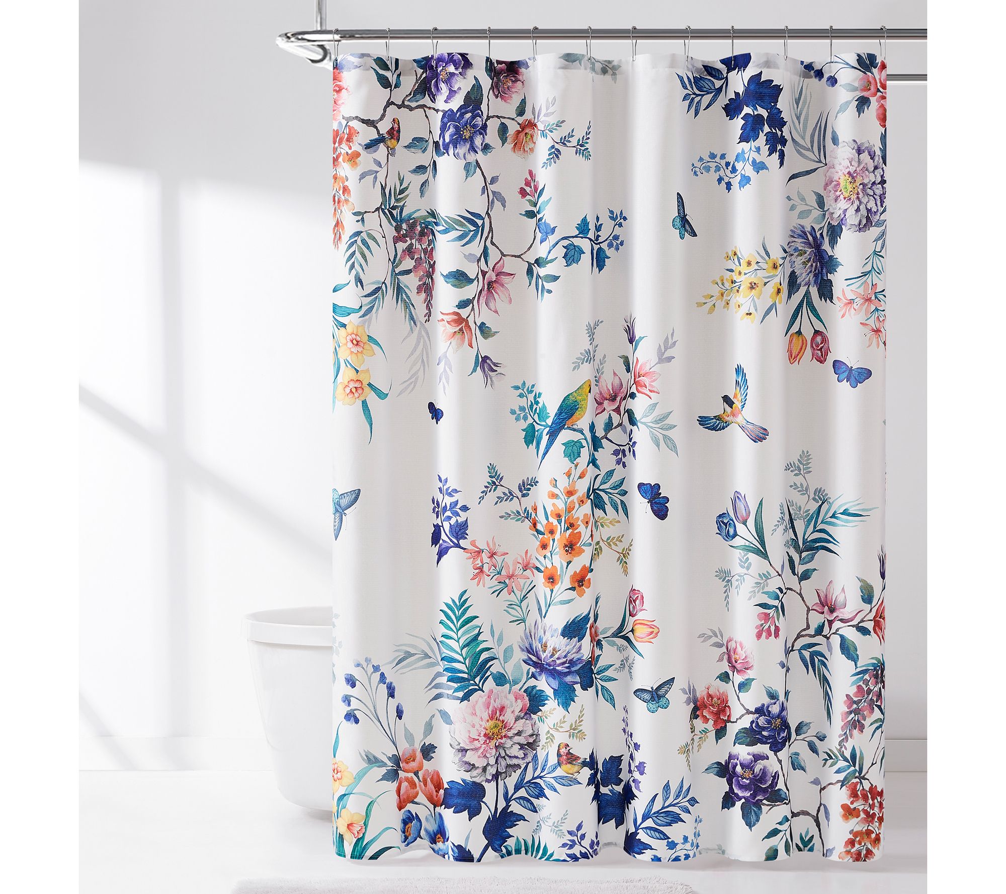 Lush Decor Fantasia Shower Curtain Teal/Blue Single 72x72