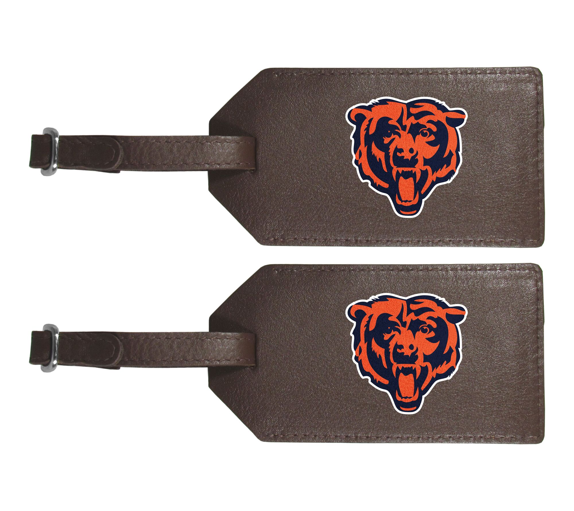 Siskiyou Sports NFL Leather Luggage Strap, 2pk