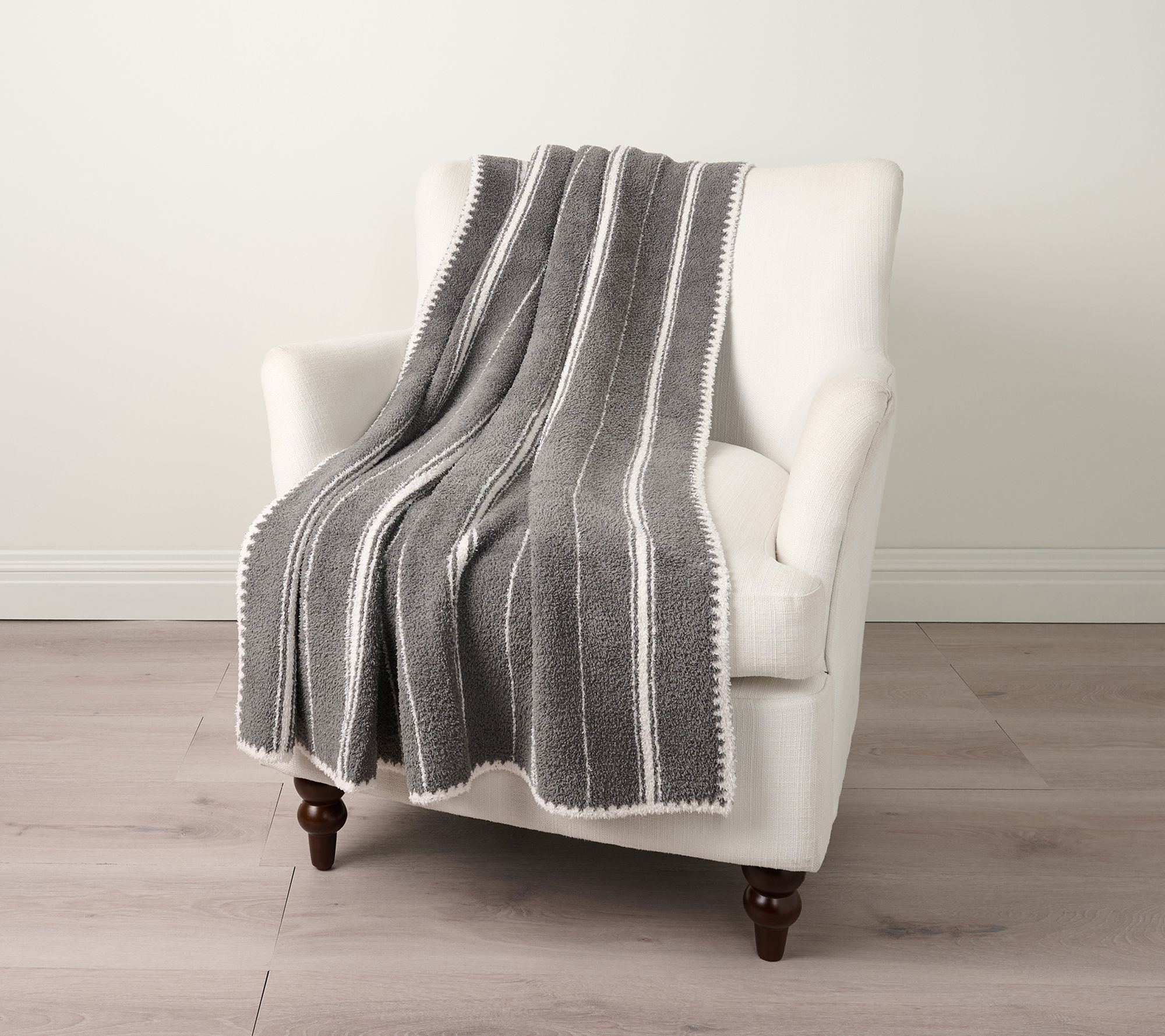 Barefoot Dreams CozyChic Farmhouse Stripe 45"x60" Blanket