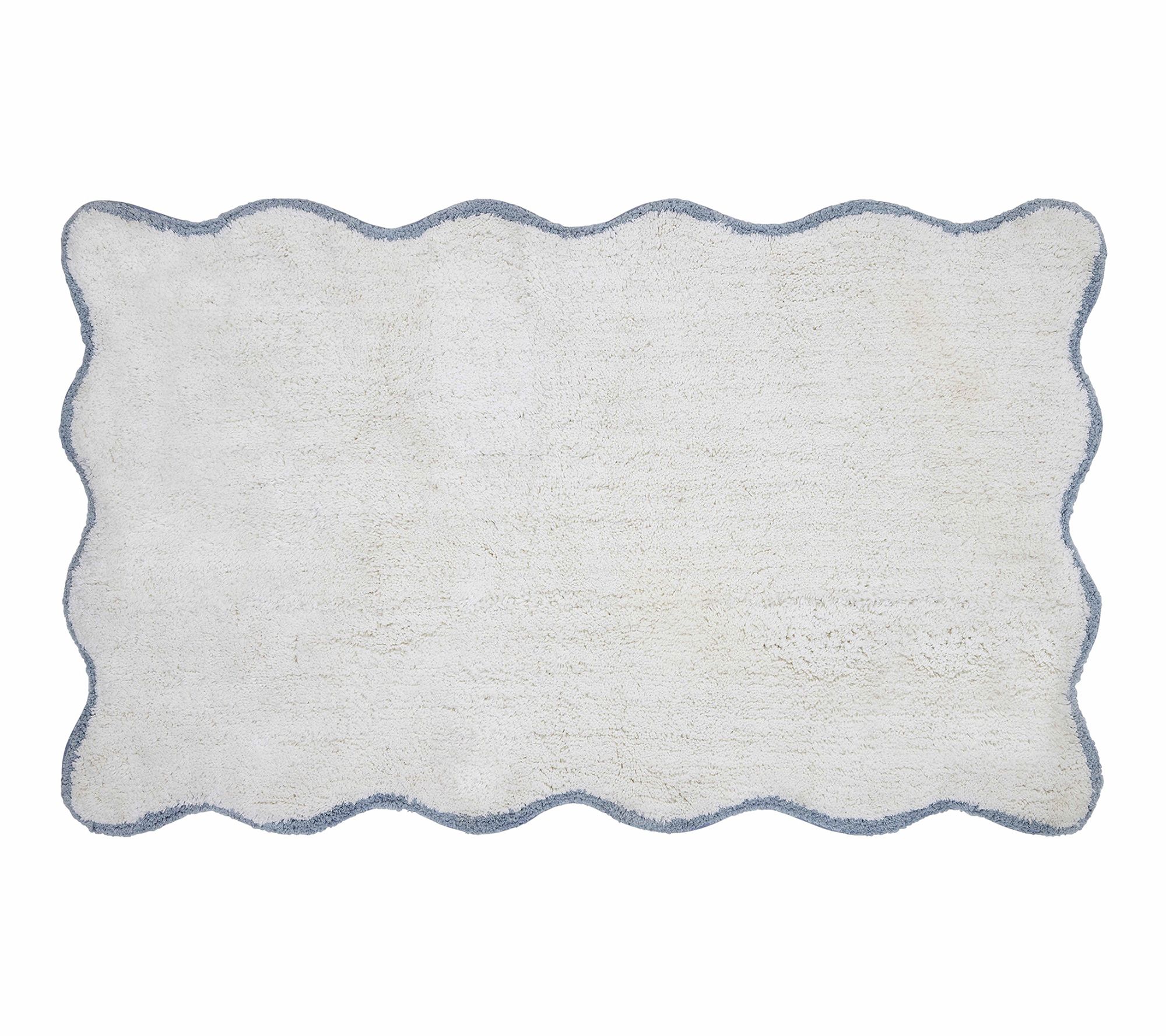 VCNY Home Scallop Cotton Bath Rug, 21" x 34"