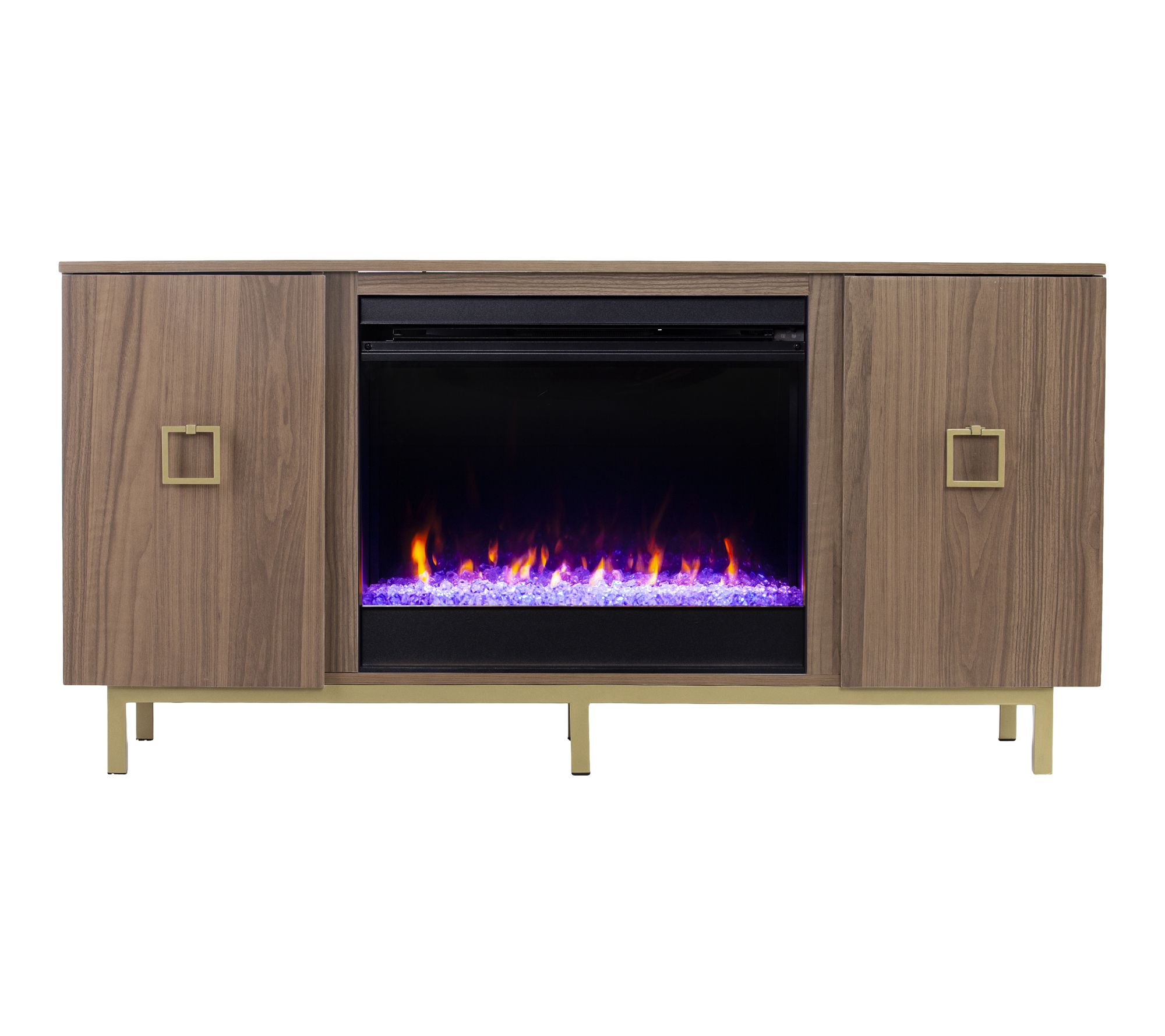 SEI Yorkville Color Changing Electric Fireplacewith Storage