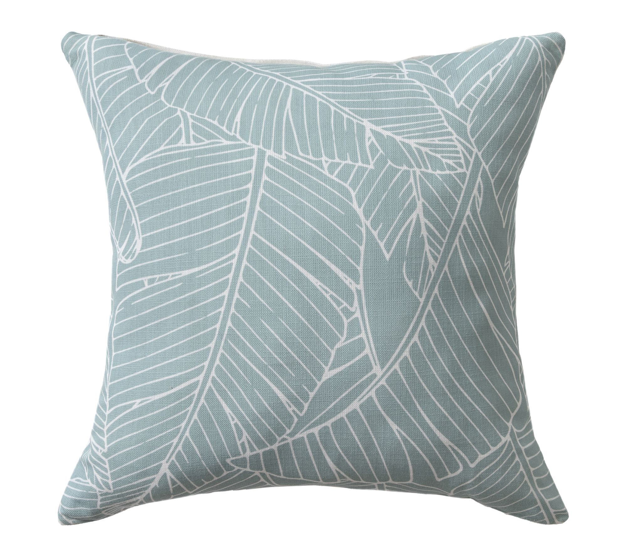 Ox Bay Blue/White Down Alternative Polyester Pillow, 22" x 22"