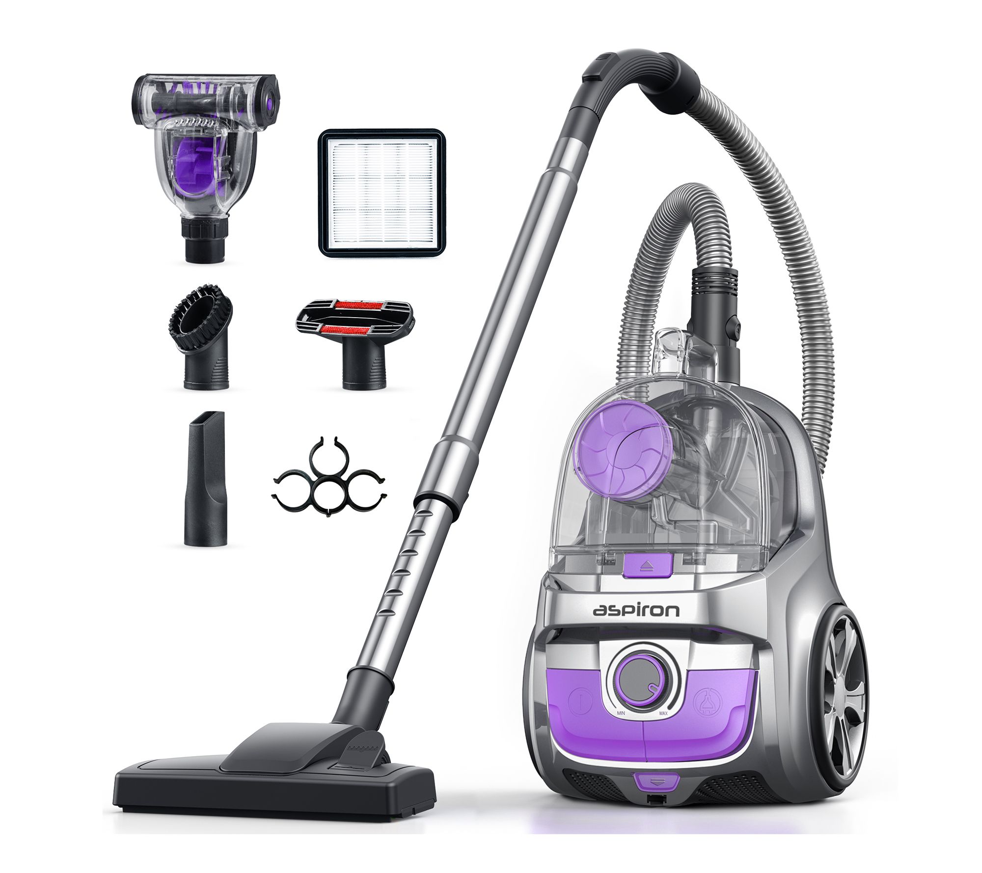 Aspiron 40Kpa Bagless Canister Vacuum Cleaner AS-CA006
