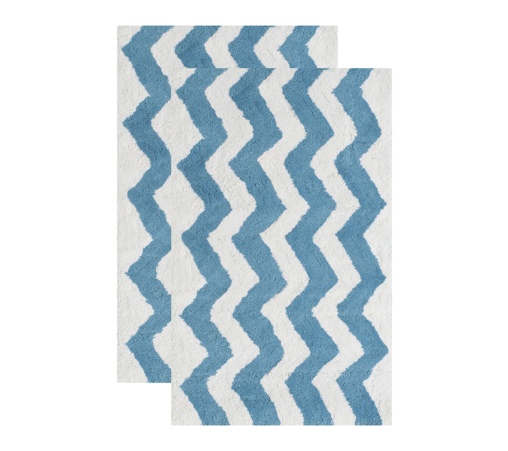 SAFAVIEH Chevron Tufted 1'-9" X 2'-10" Bath Mat(Set of 2)