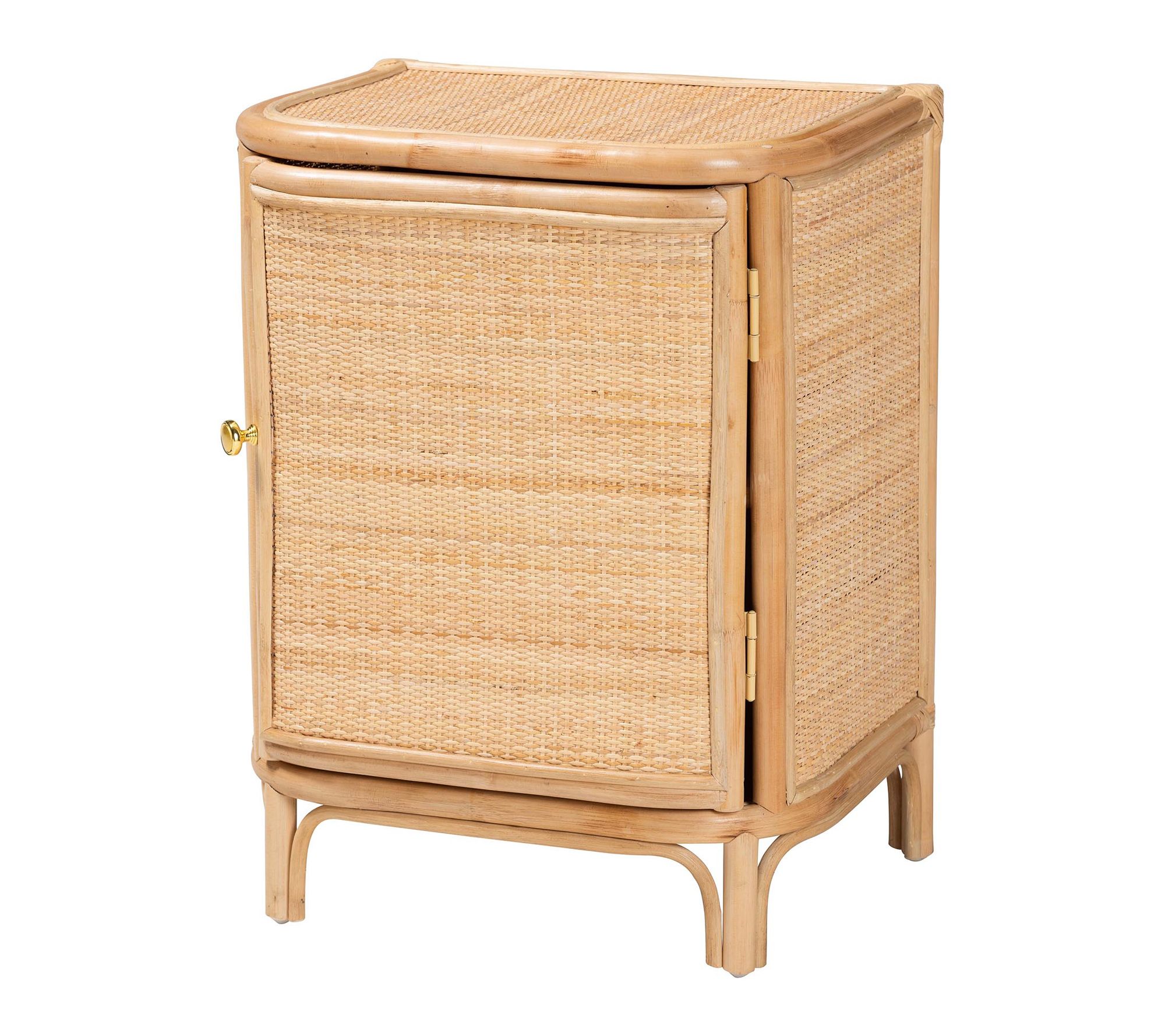 bali & pari Kiara Natural Rattan Nightstand