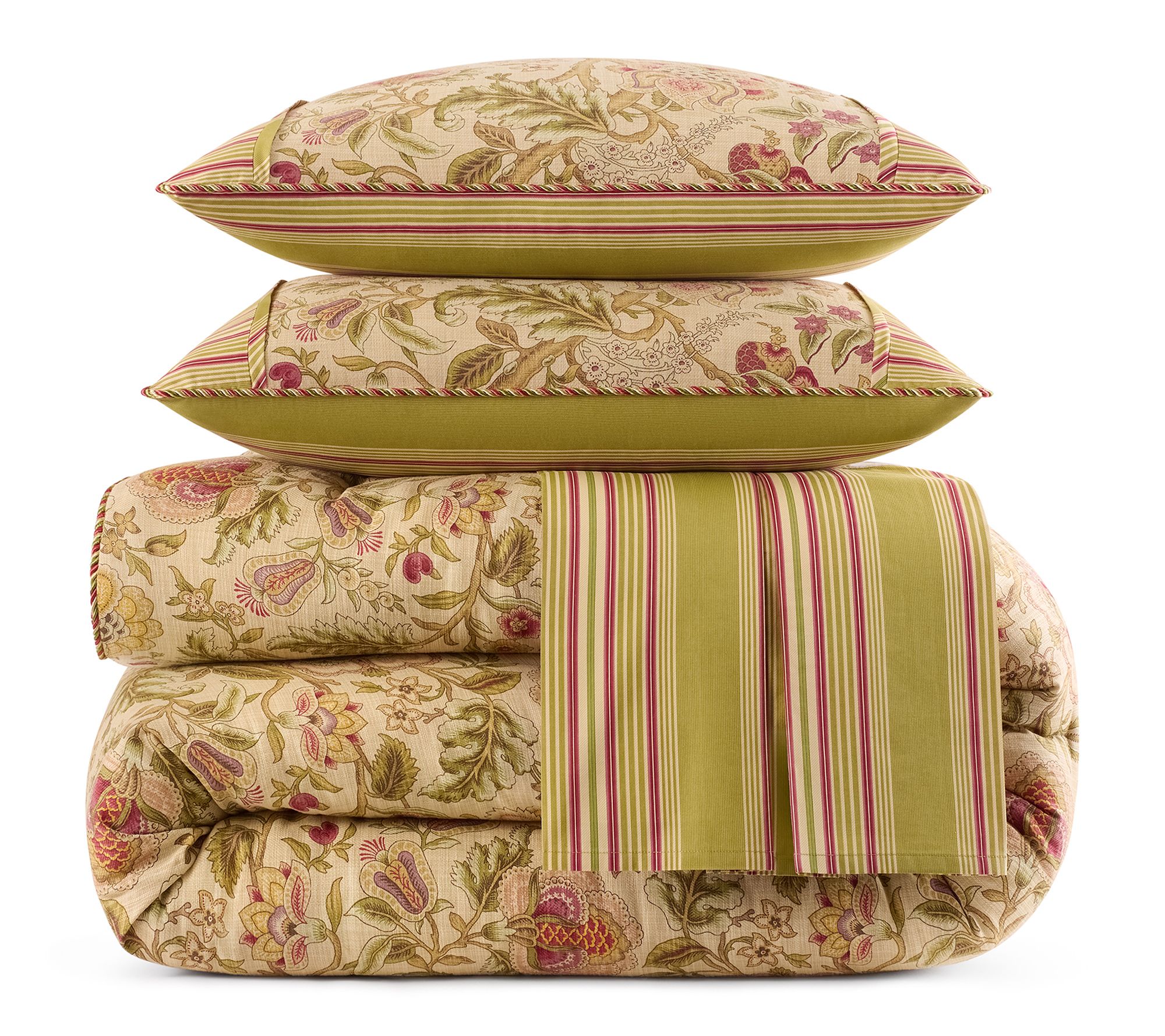Waverly 4PC 100% Cotton Comforter Set F/Q