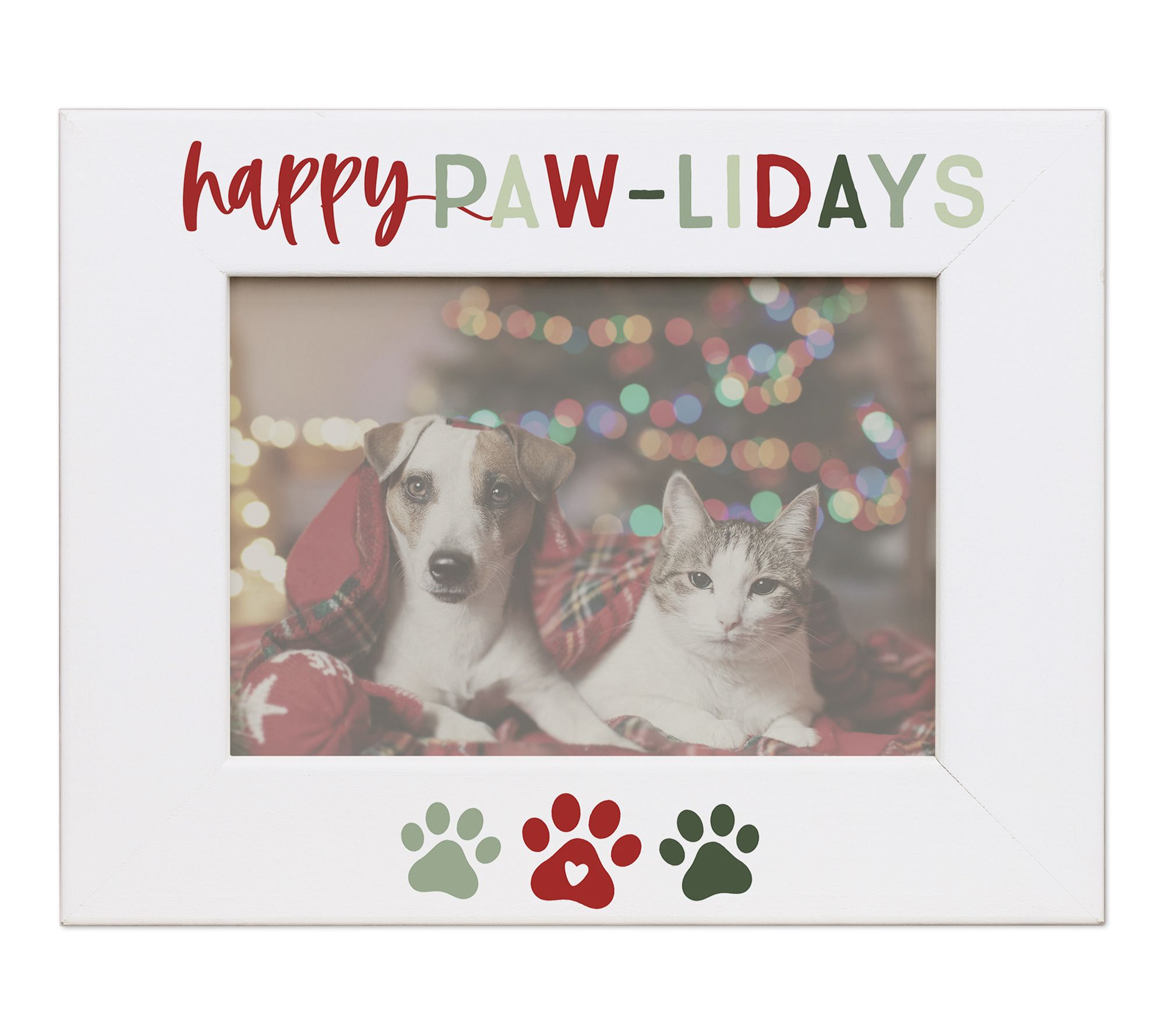 Sincere Surroundings 9.25" Happy Paw-lidays Framed Moment