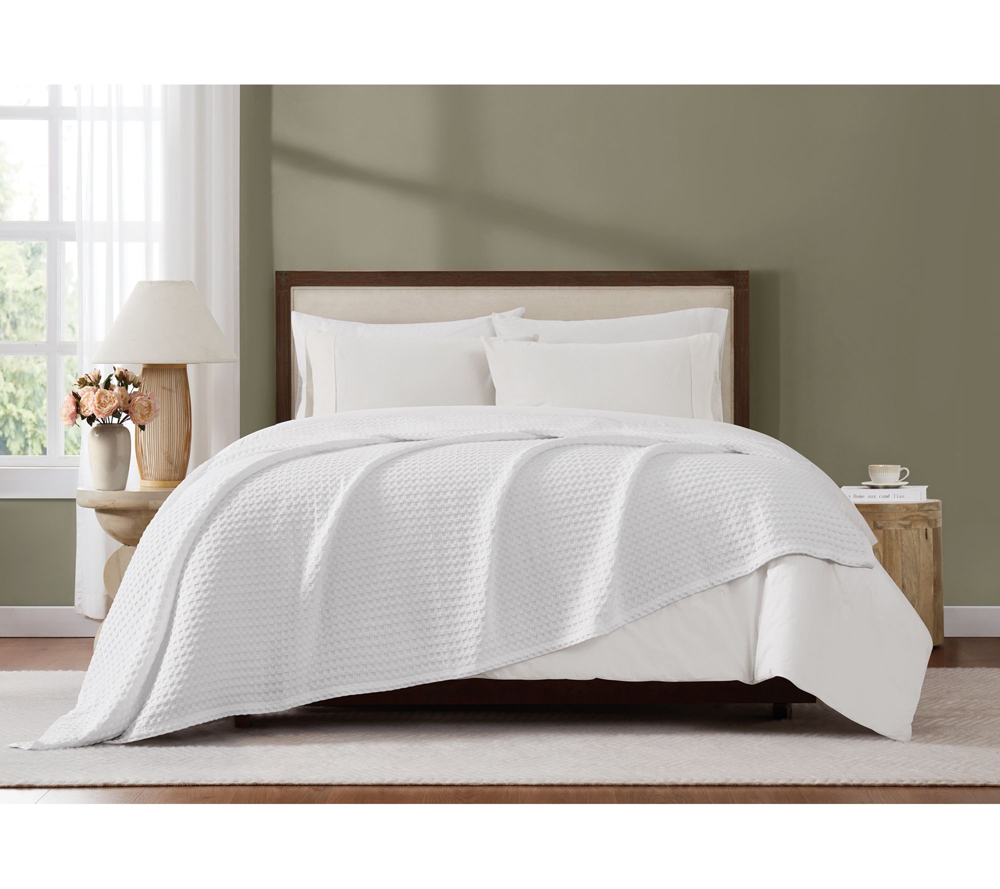 Brooklyn Loom Cotton Waffle King Blanket