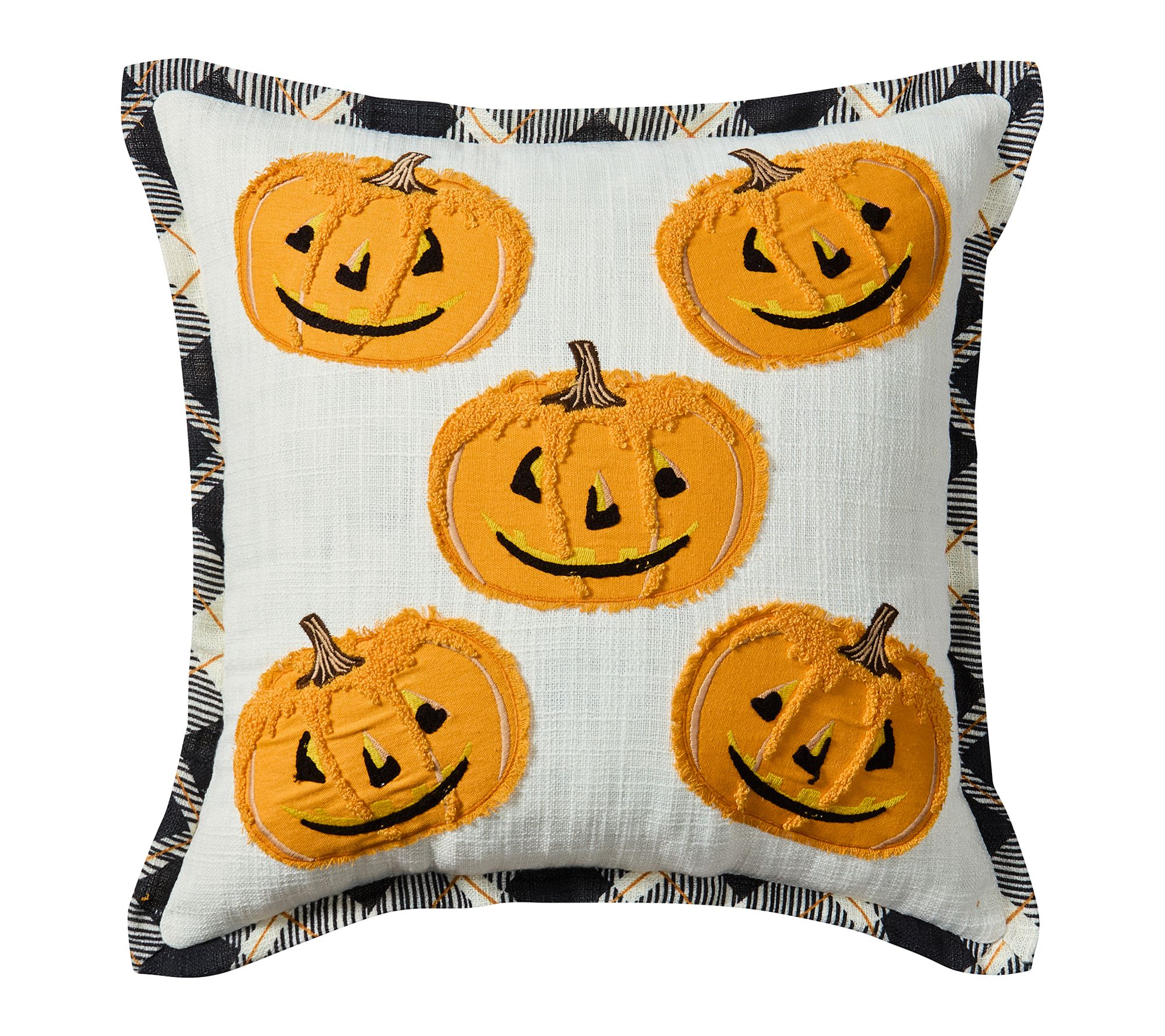 Hallmark Howla Pumpkin Reversible Fall Decorative Pillow