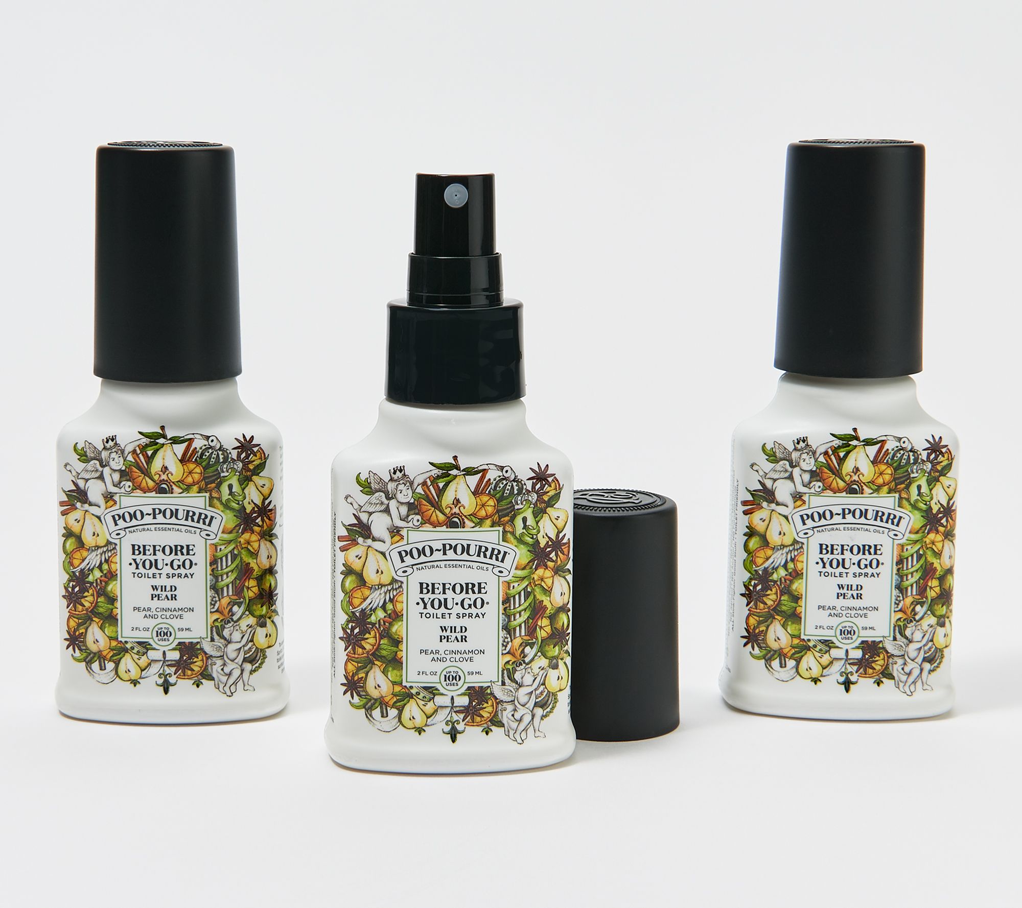 Poo-Pourri Set of (2) 16oz. Bathroom Deodorizer Refill Bottles