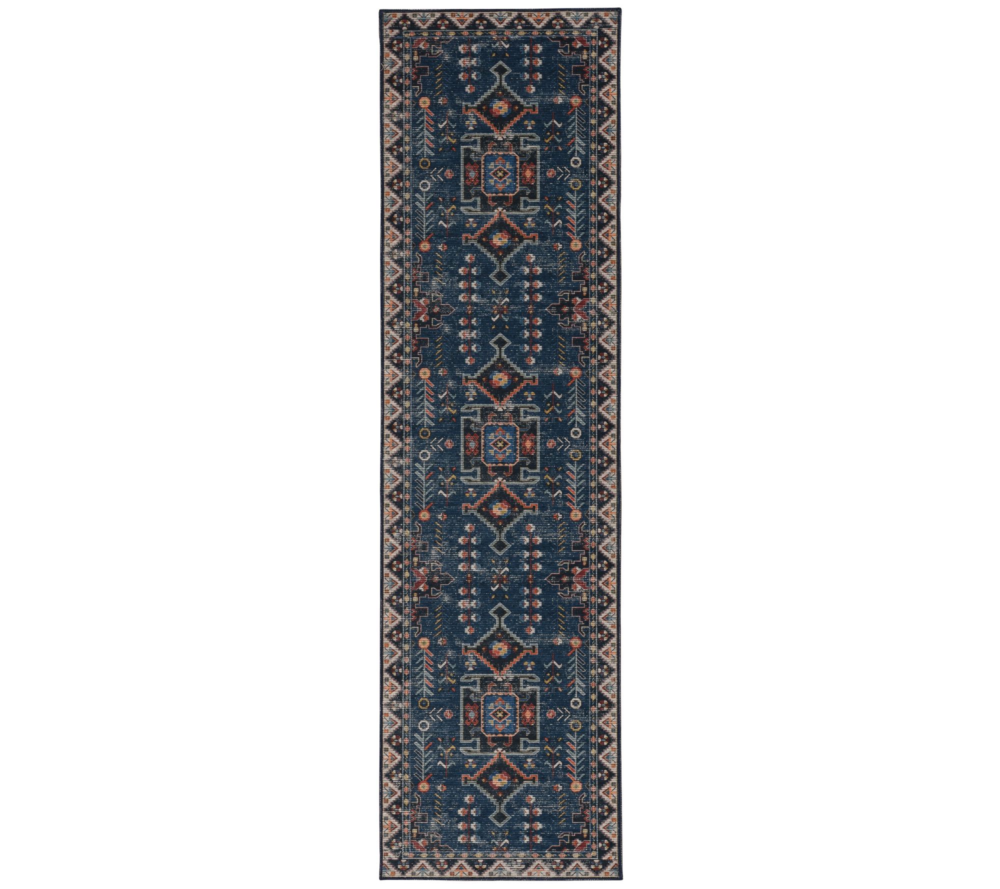 Linon Home Riley Washable 2x8 Non-Slip Decorative Rugs