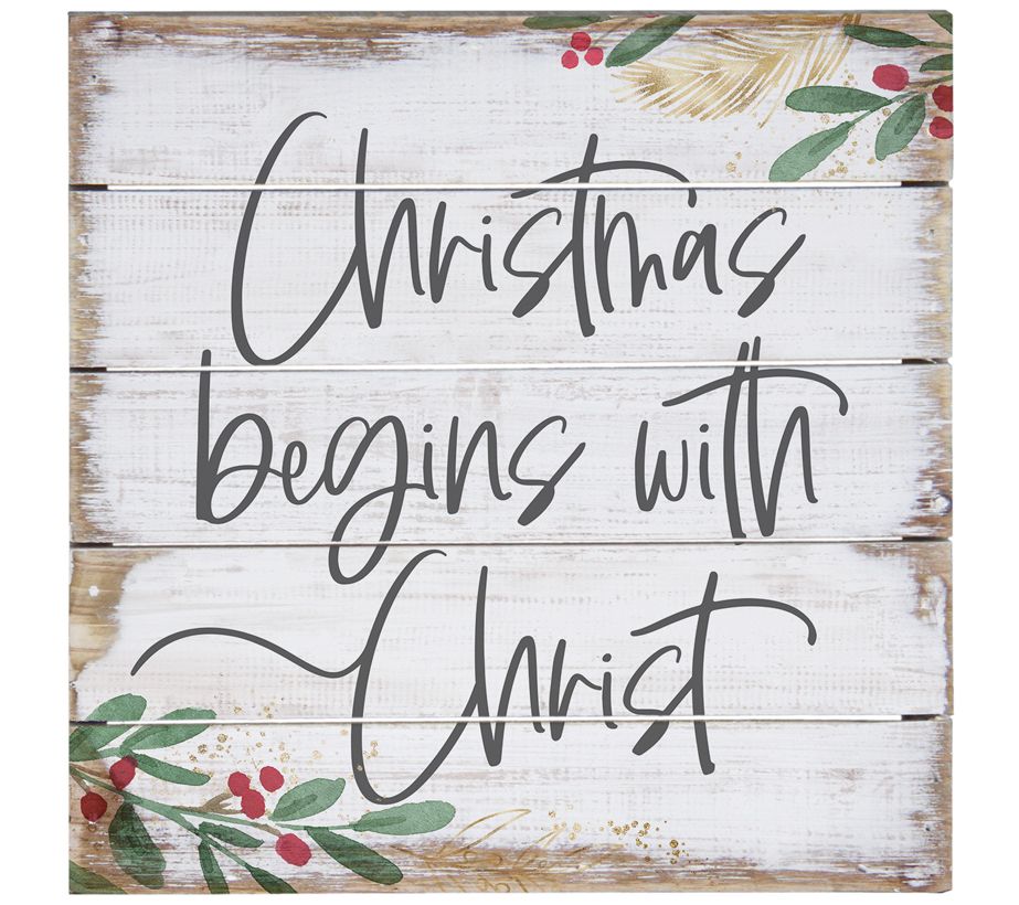 Christmas Begins Pallet Petite by Sincere Surro undings