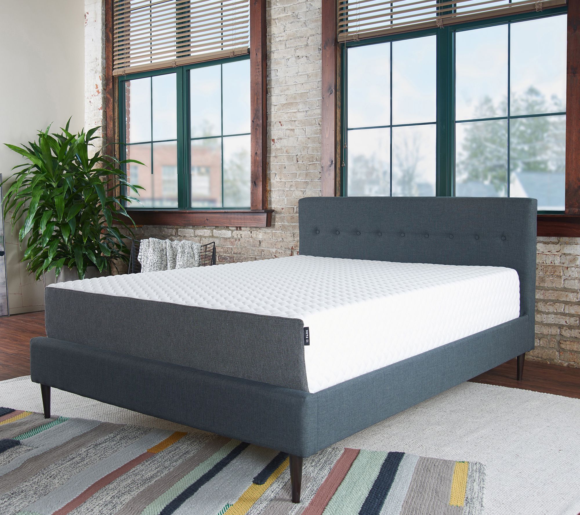 12 PARK 11" Deluxe Gel Memory Foam Mattress - Tin