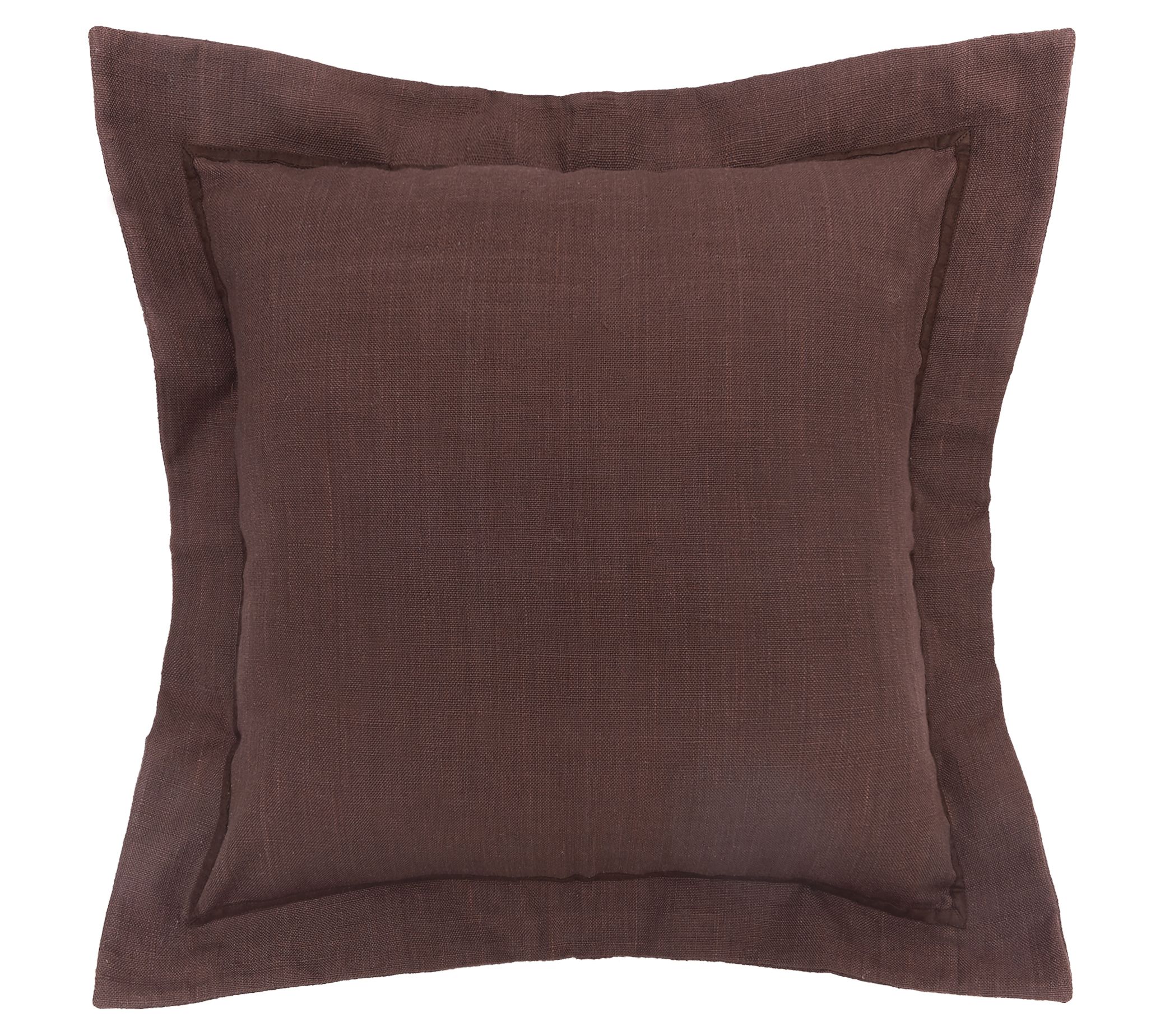 Solid Flange Throw Pillow by Valerie