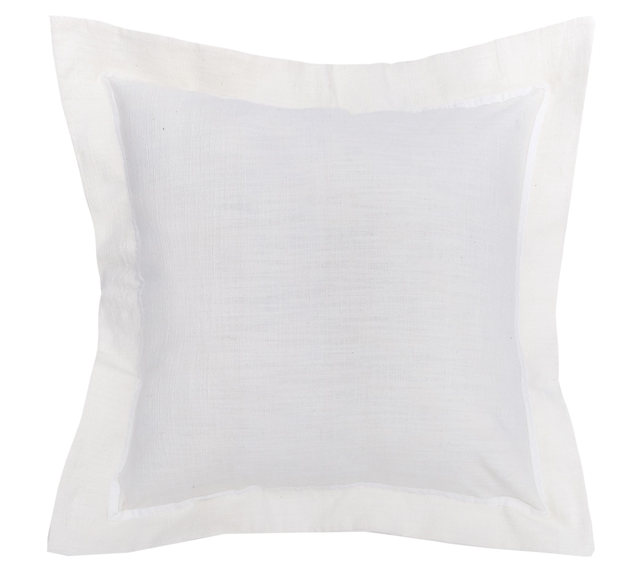 Solid Flange Throw Pillow by Valerie